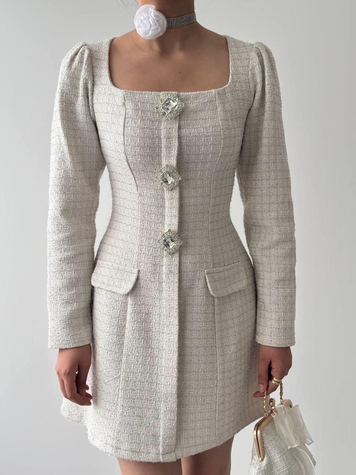 Sassa Button Detailed Dress