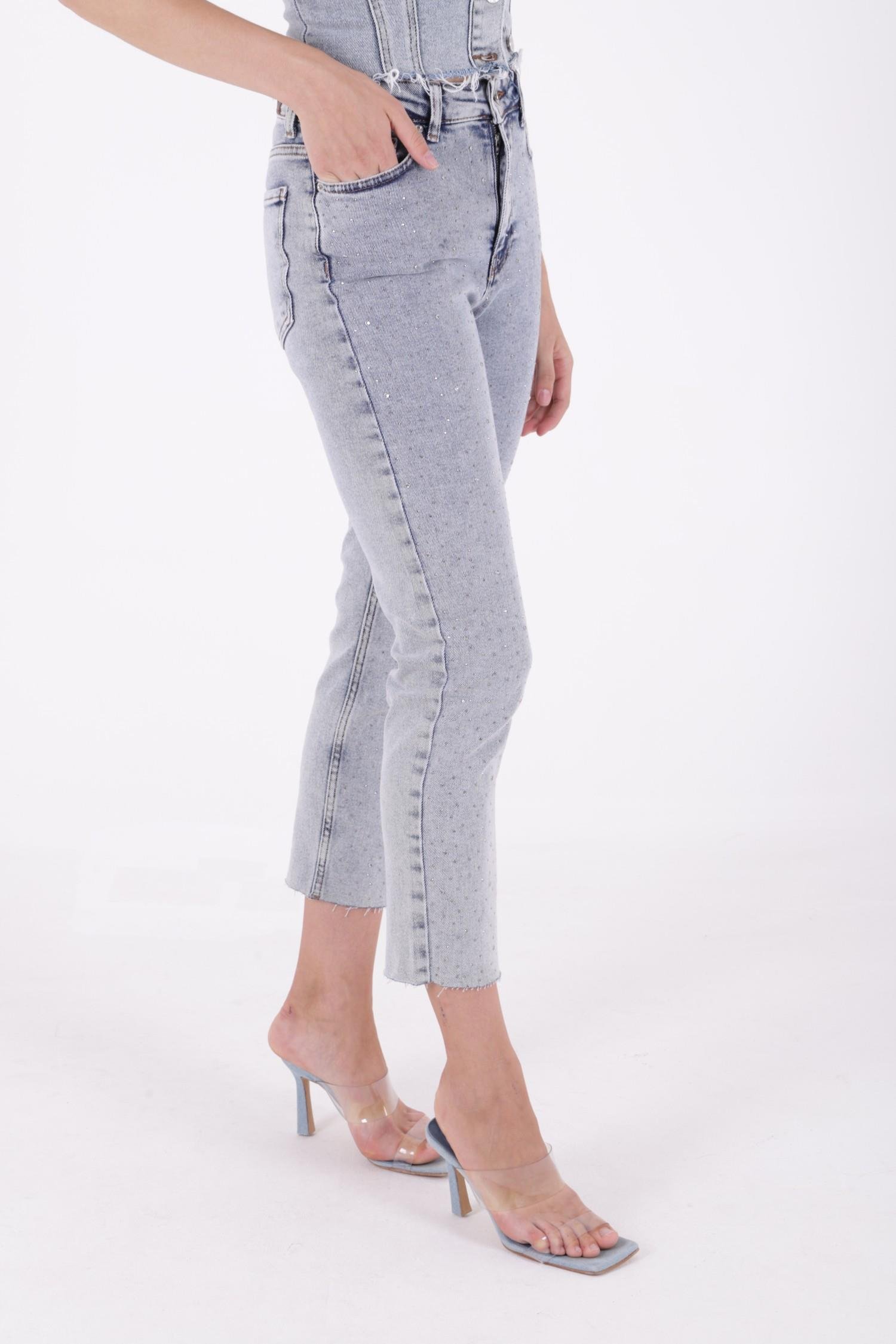 Serpme Yıldızlı Kot Pantolon 7040-23-(28-33)