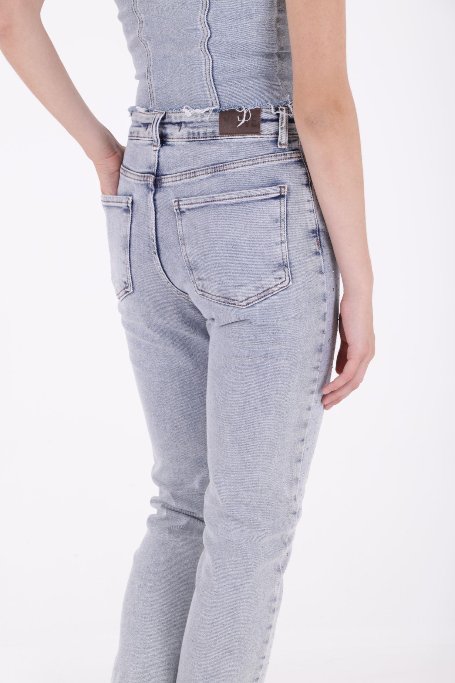 Serpme Yıldızlı Kot Pantolon 7040-23-(28-33)