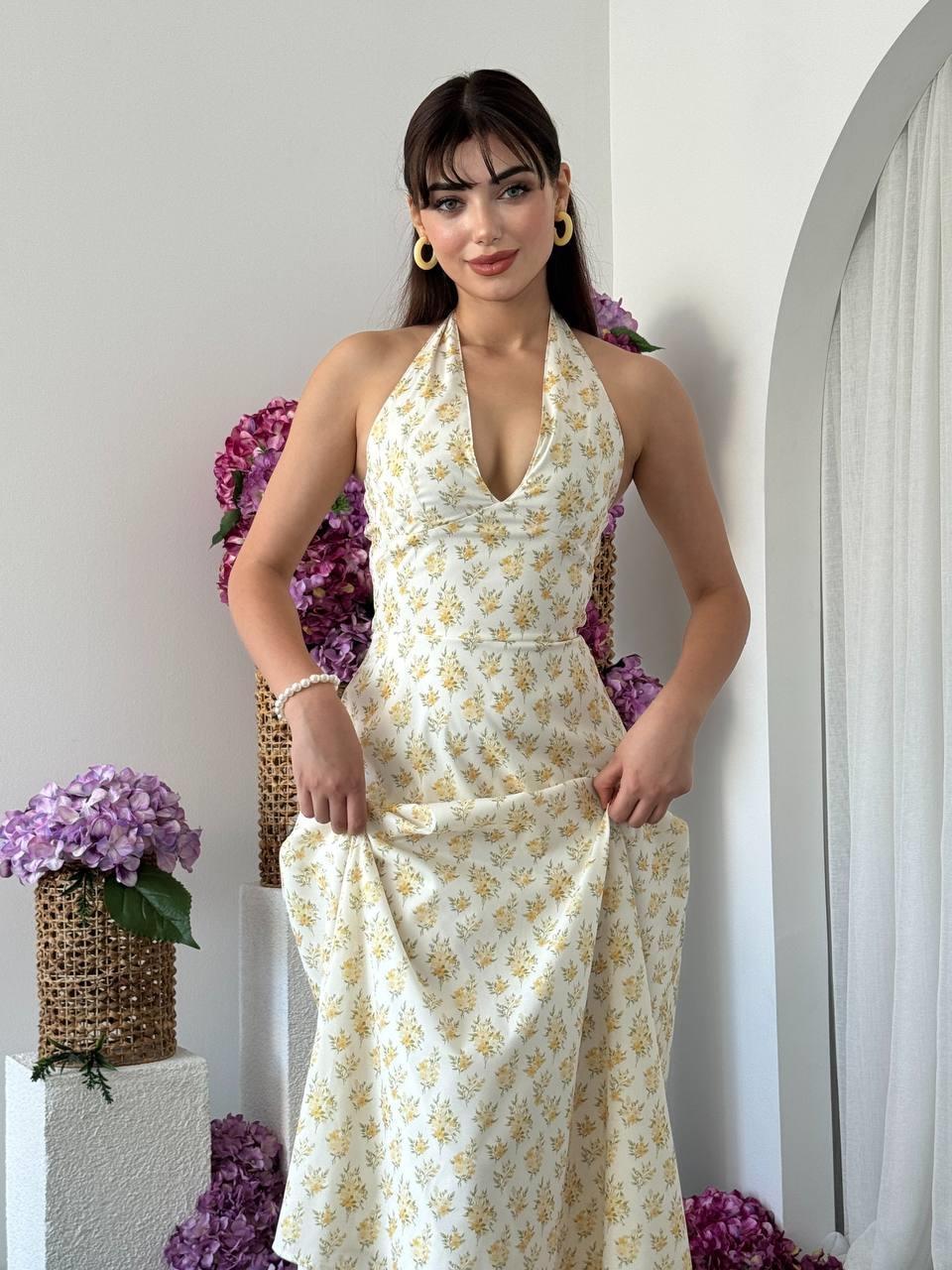 Spen Neck Tie Dress