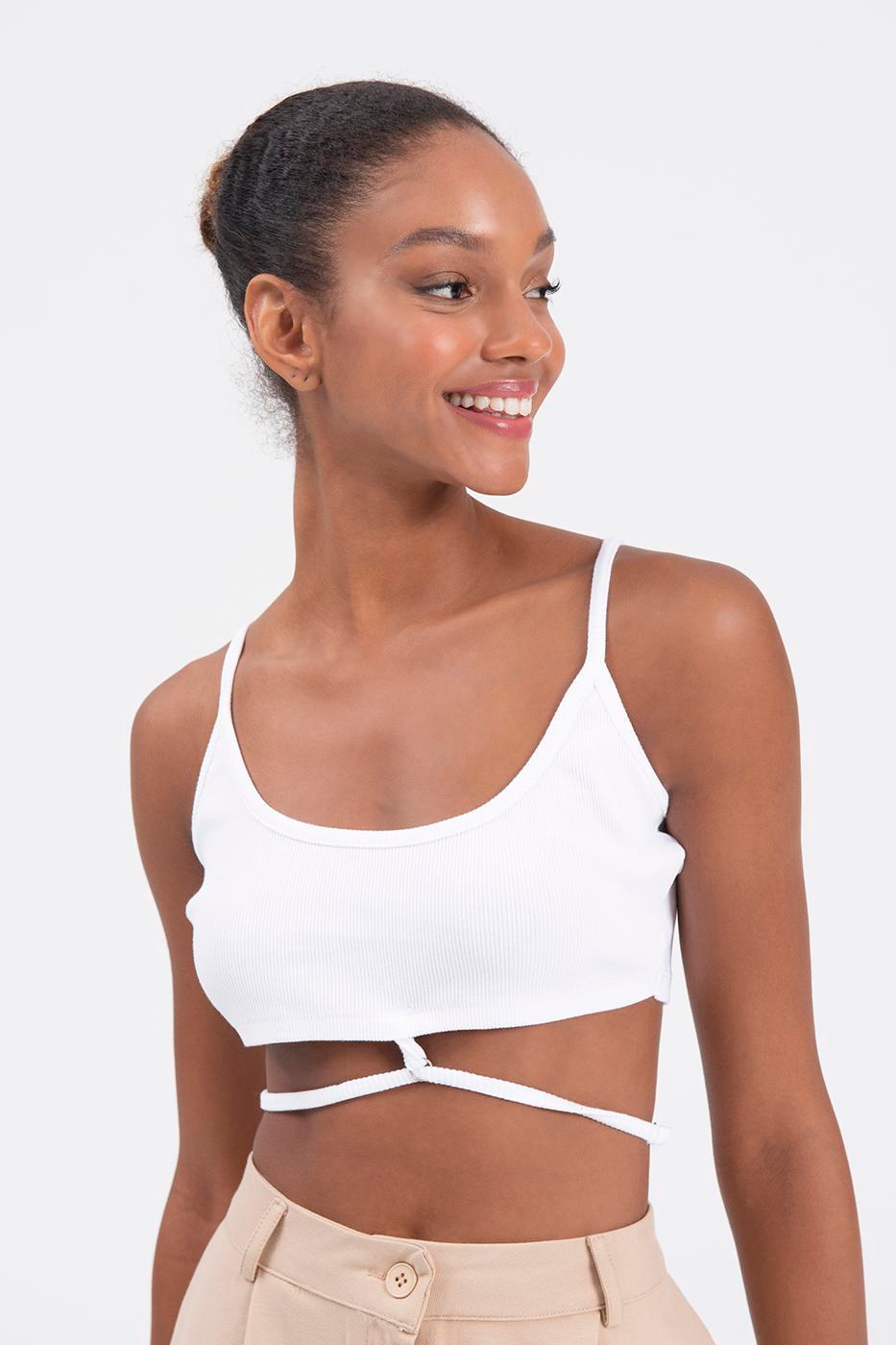 Strapped bustier