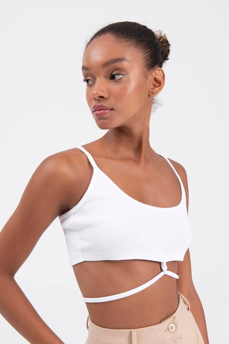 Strapped bustier