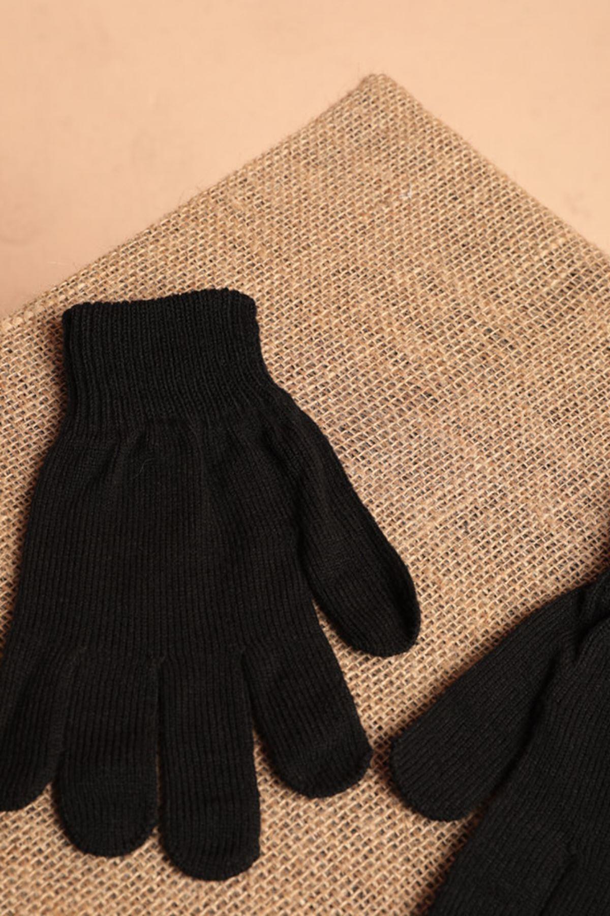 Thick Women's Black Gloves