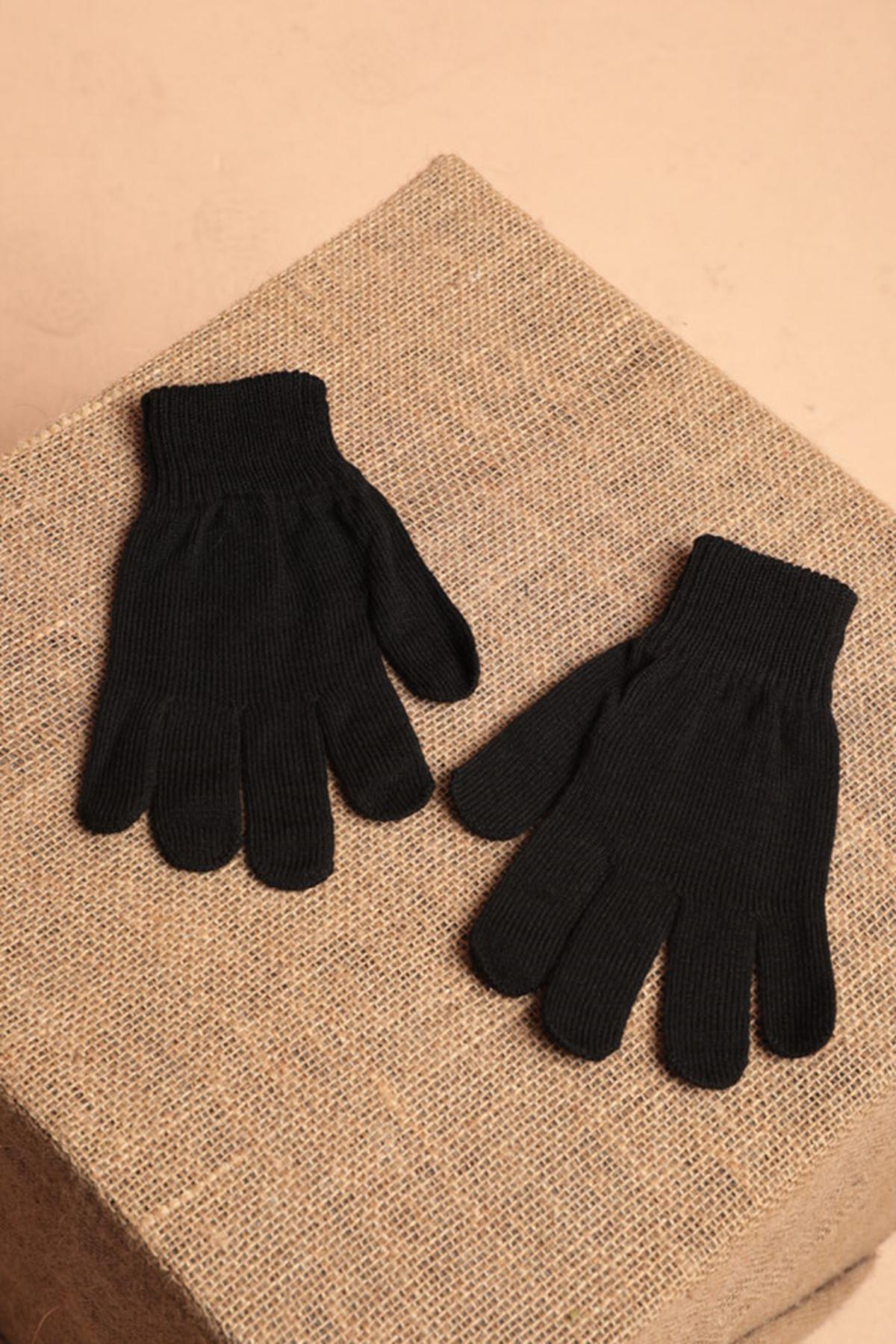 Thick Women's Black Gloves