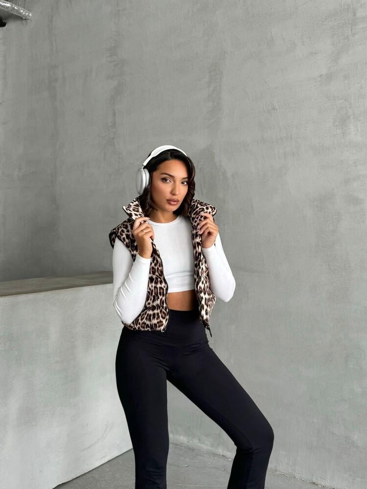 Toptan Yelek - Taş Leopar | TOPSHOW