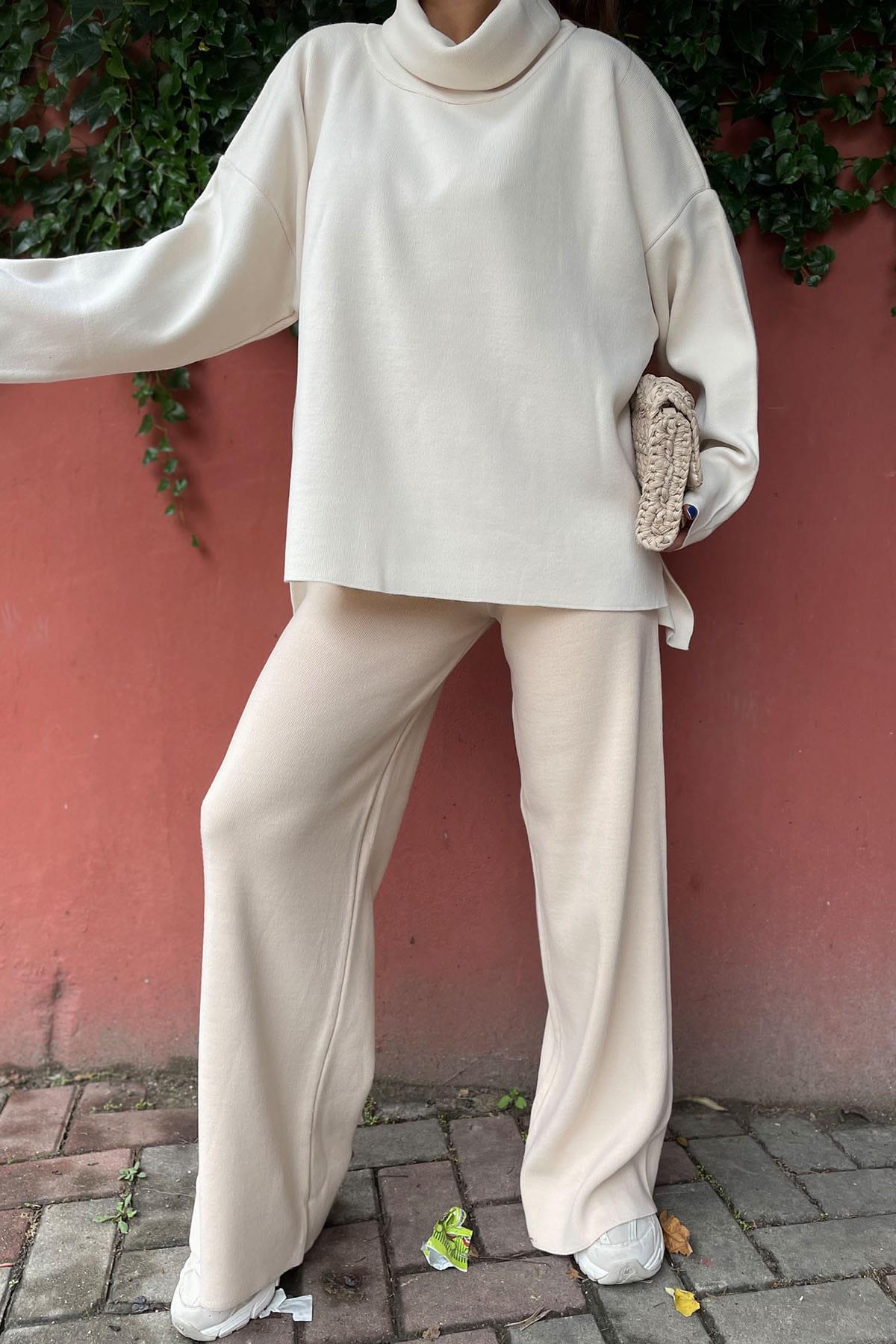 Triko Pantolon - Krem