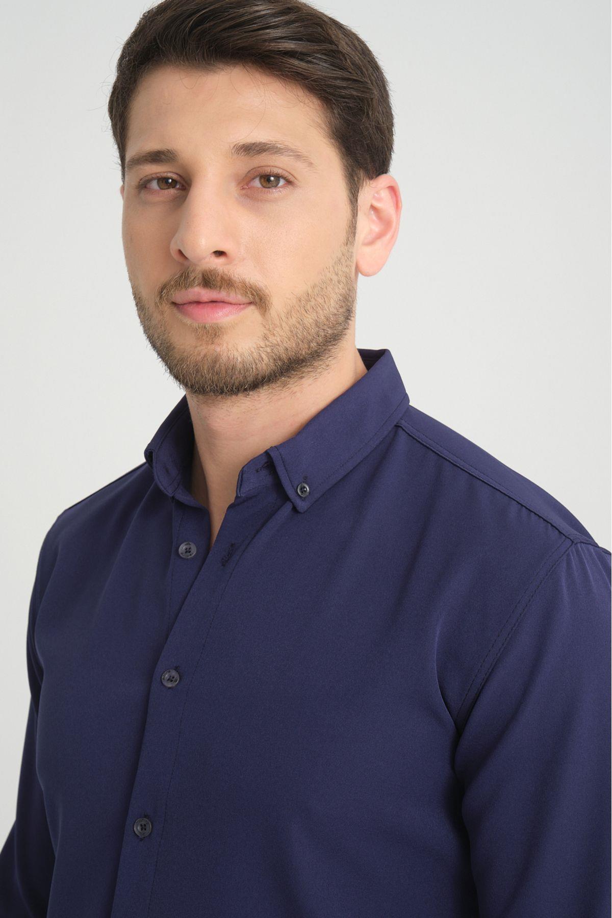 Wholesale Flex Slim Fit Soft Sweat-Absorbing Easy-Iron Breathable Men's Shirt  