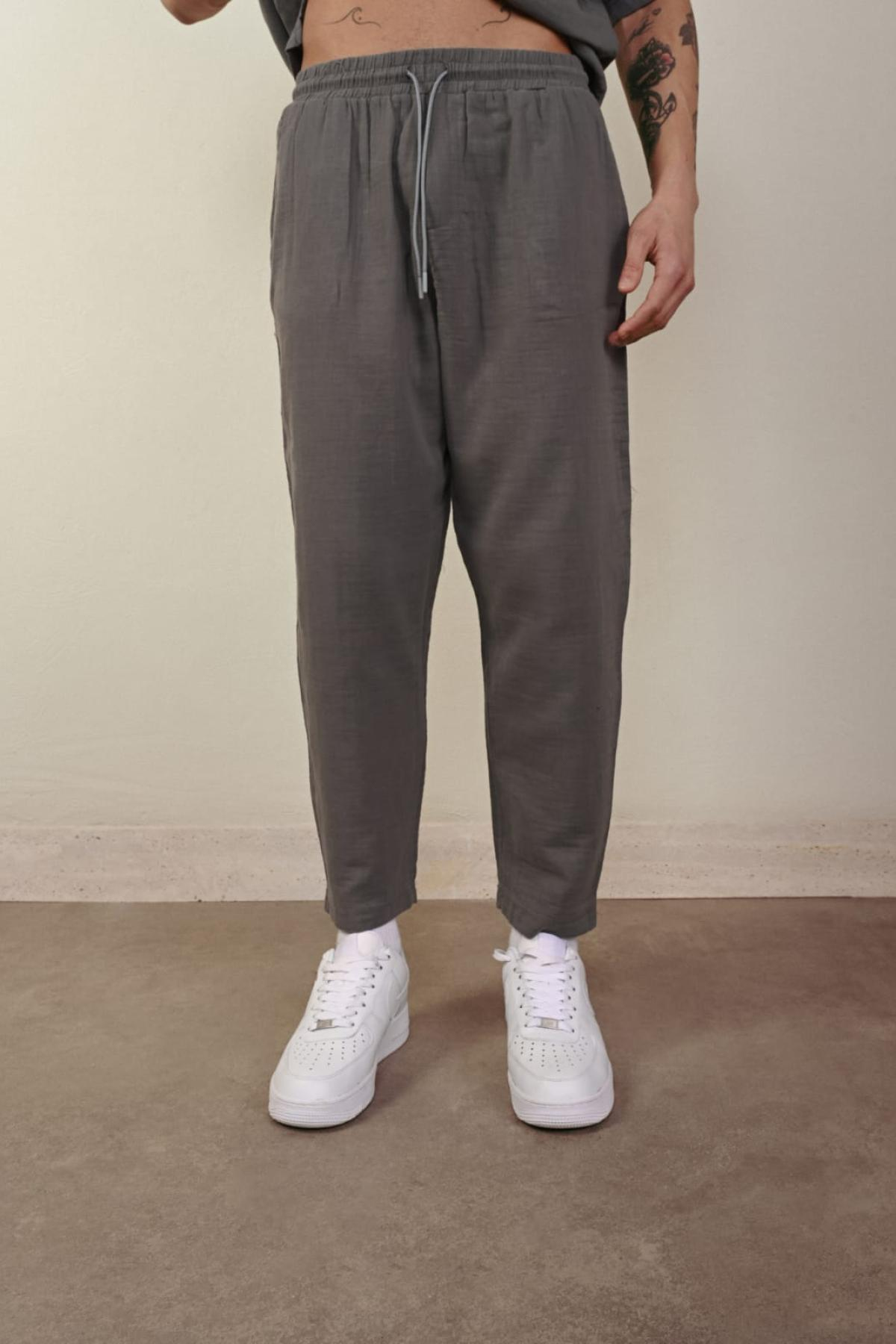 Wholesale Men Anthracite Pants 738936
