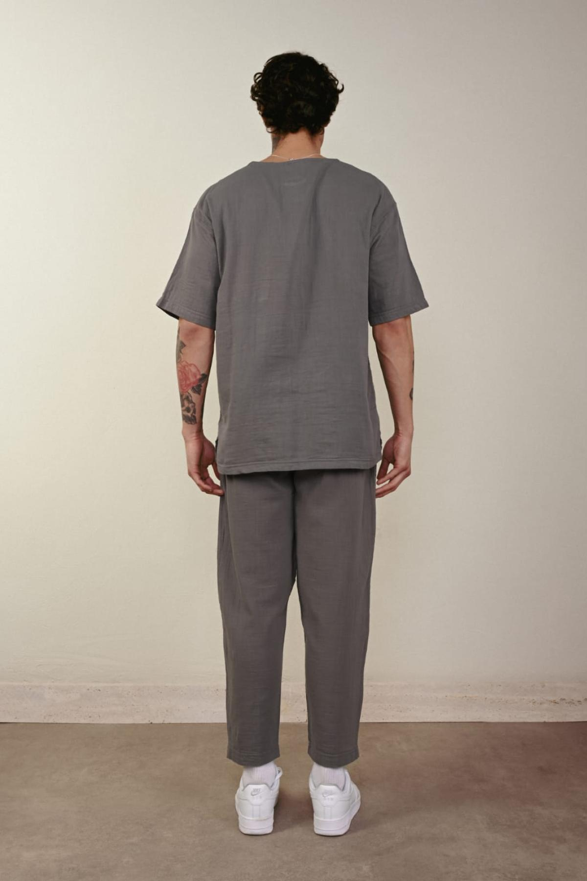 Wholesale Men Anthracite Pants 738936