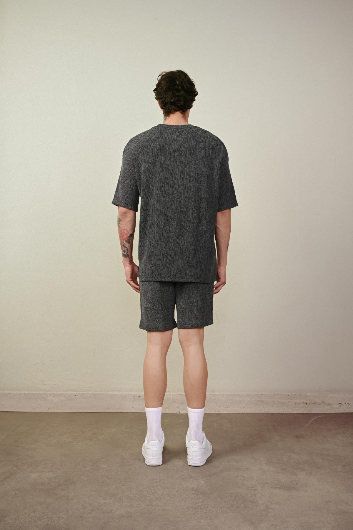 Wholesale Men Anthracite T-shirt 721574