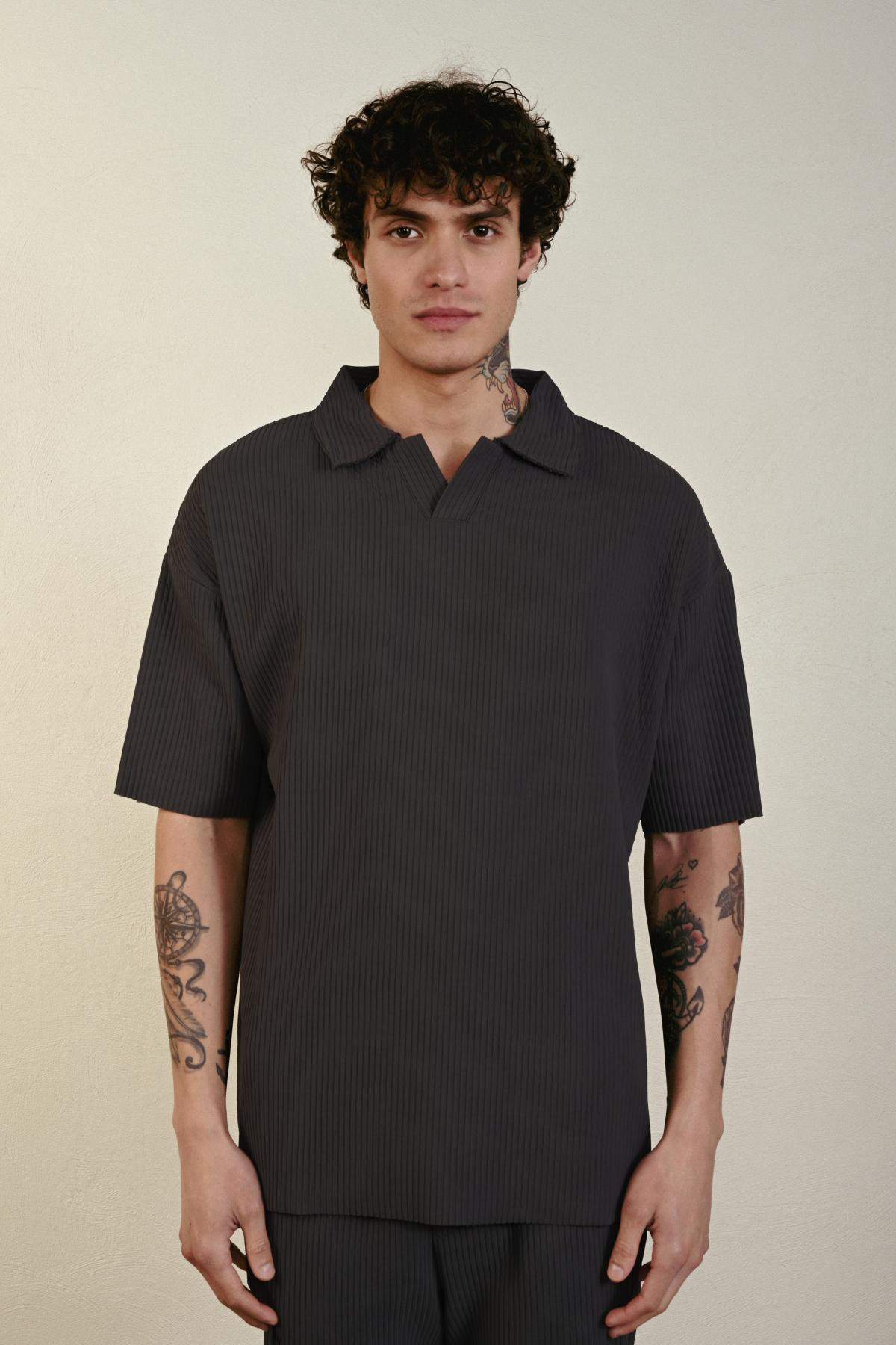 Wholesale Men Anthracite T-shirt 721448