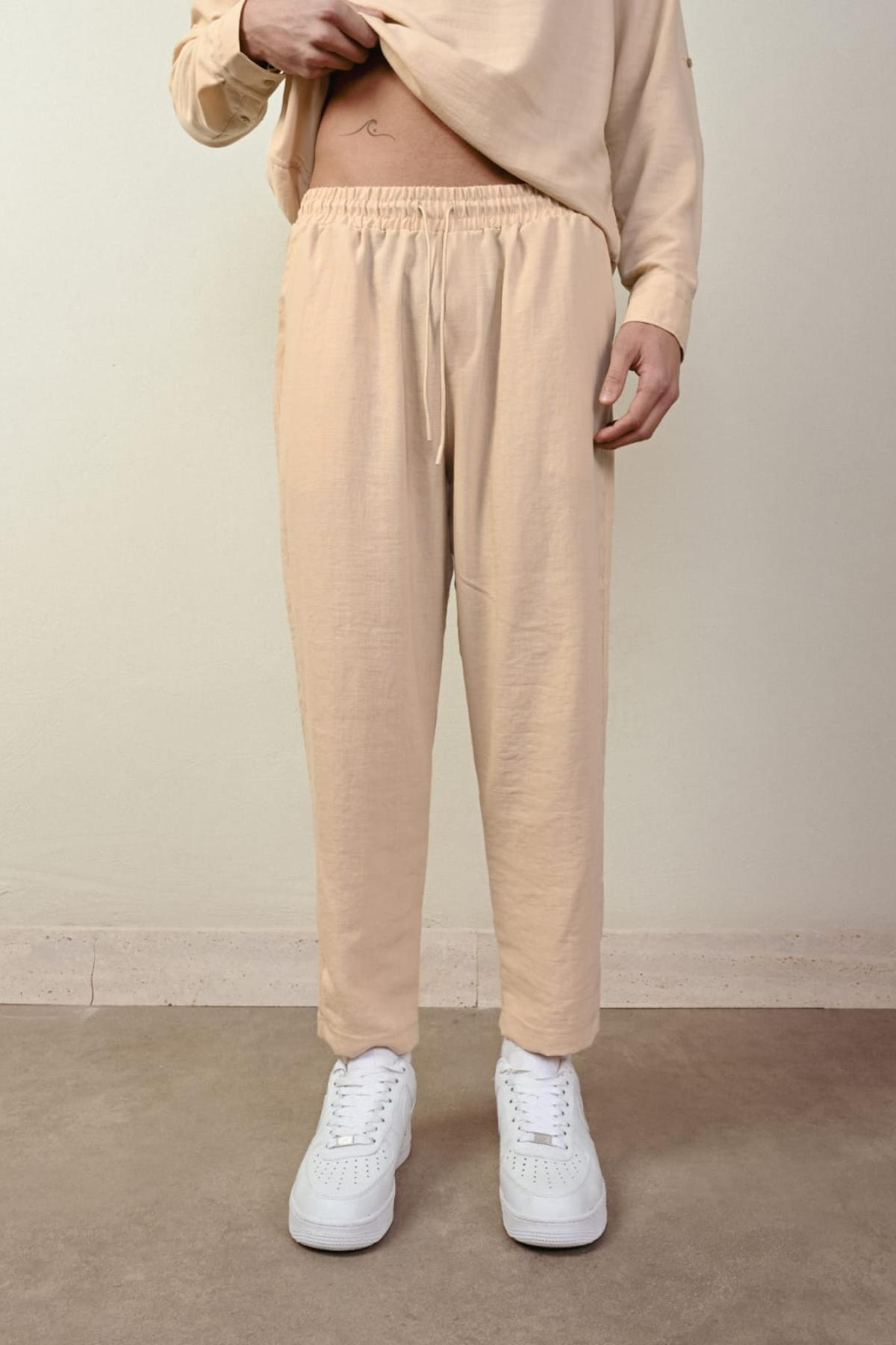 Wholesale Men Beige Pants 738989