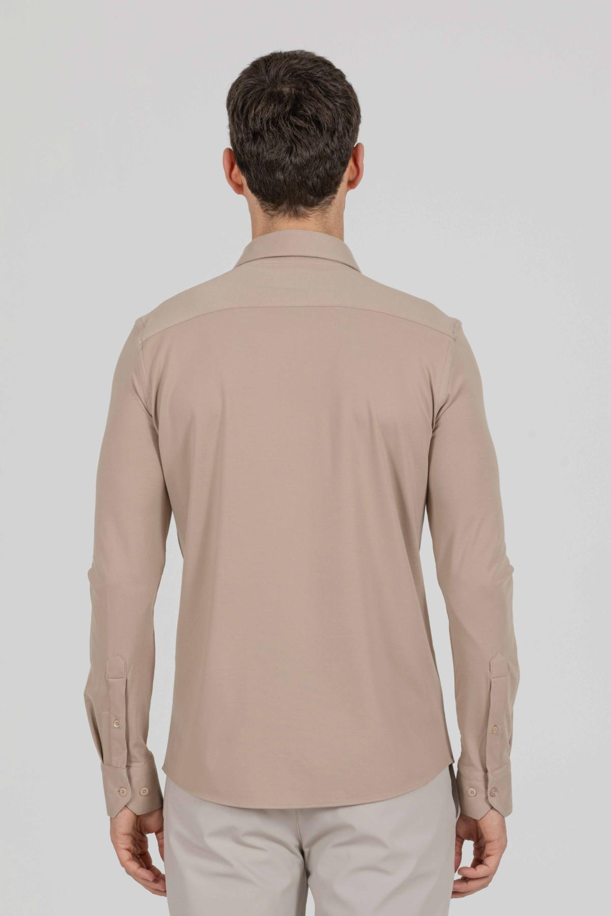 Wholesale Men Beige Shirt 733133