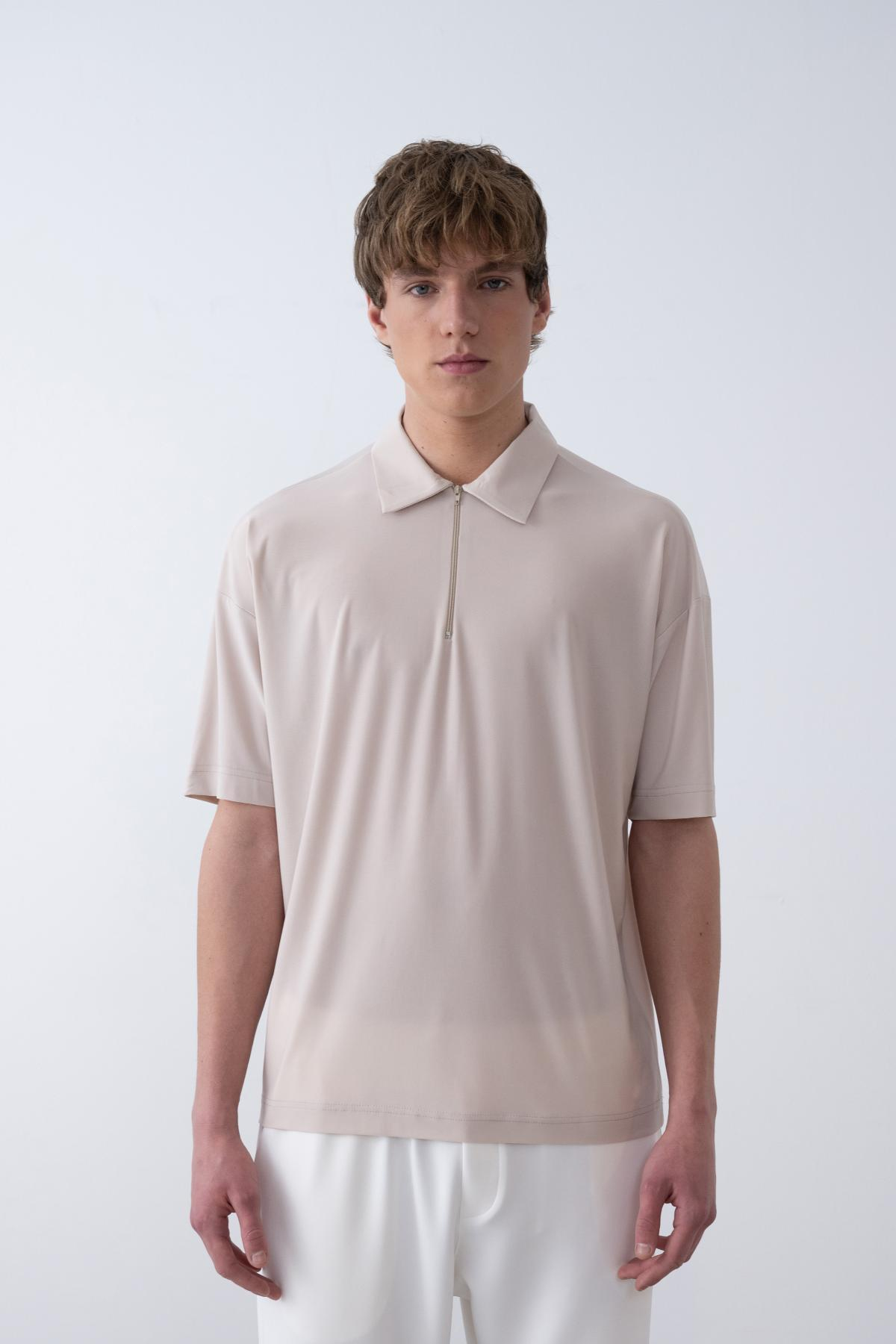 Wholesale Men Beige T-shirt 721376