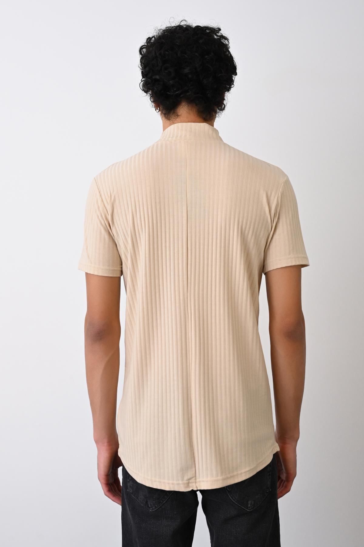 Wholesale Men Beige T-shirt 721211