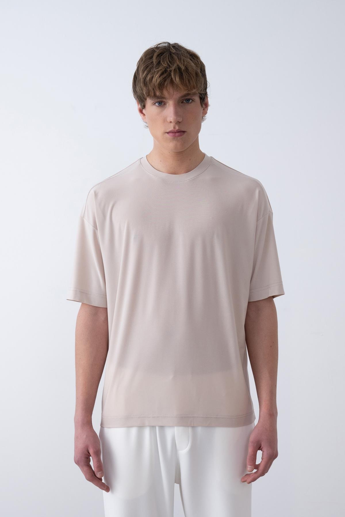 Wholesale Men Beige T-shirt 721268