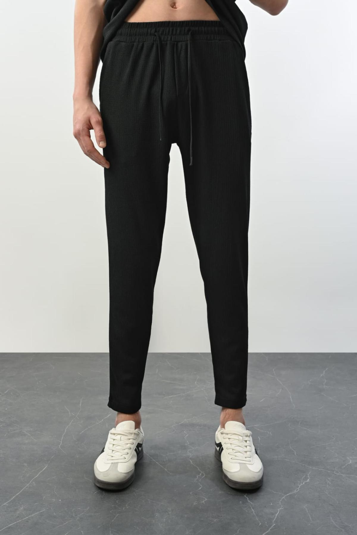 Wholesale Men Black Pants 739038
