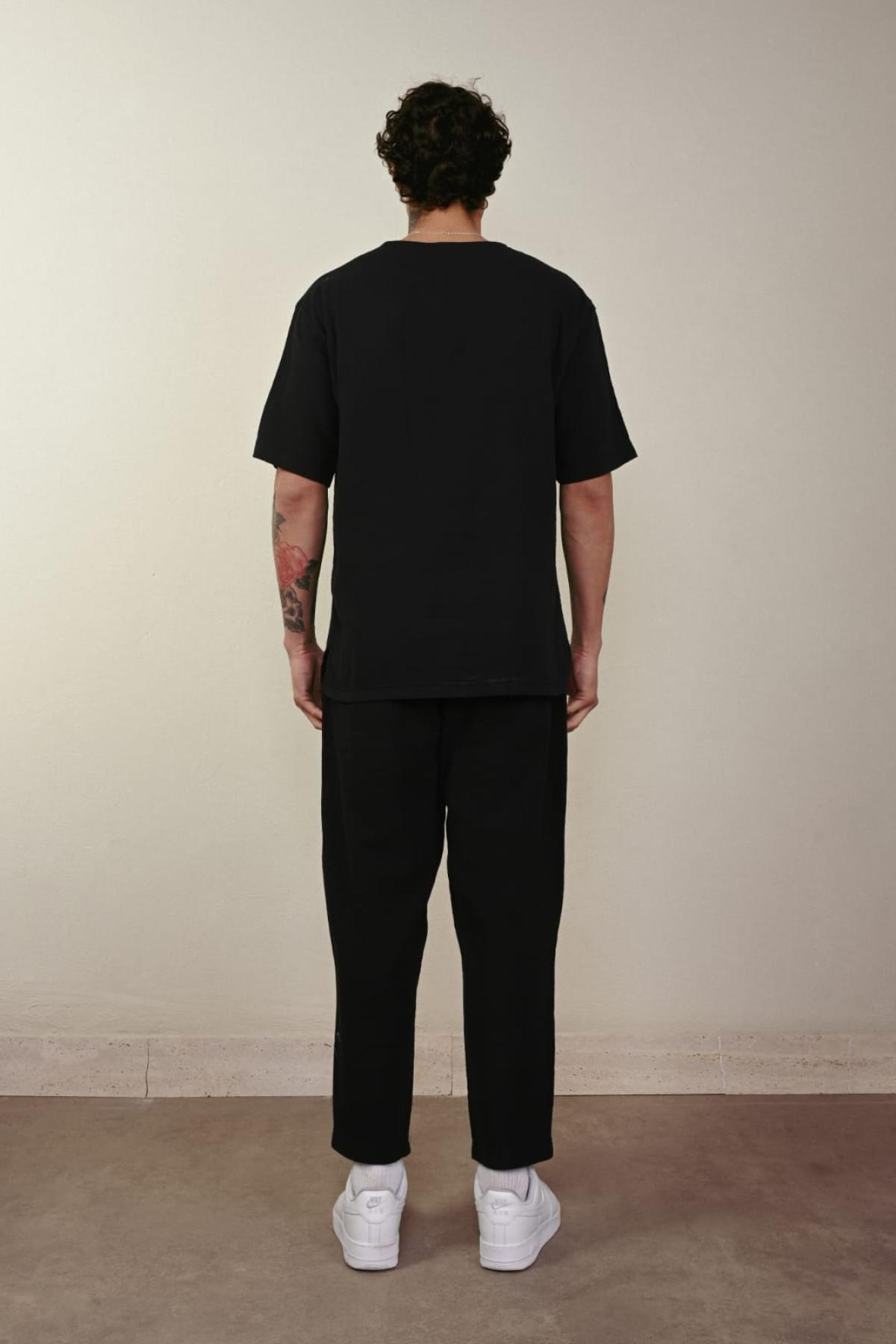 Wholesale Men Black Pants 738925