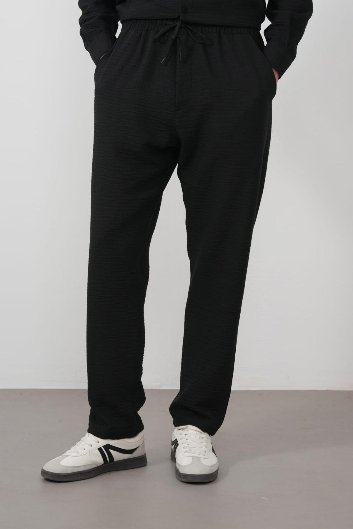 Wholesale Men Black Pants 738707