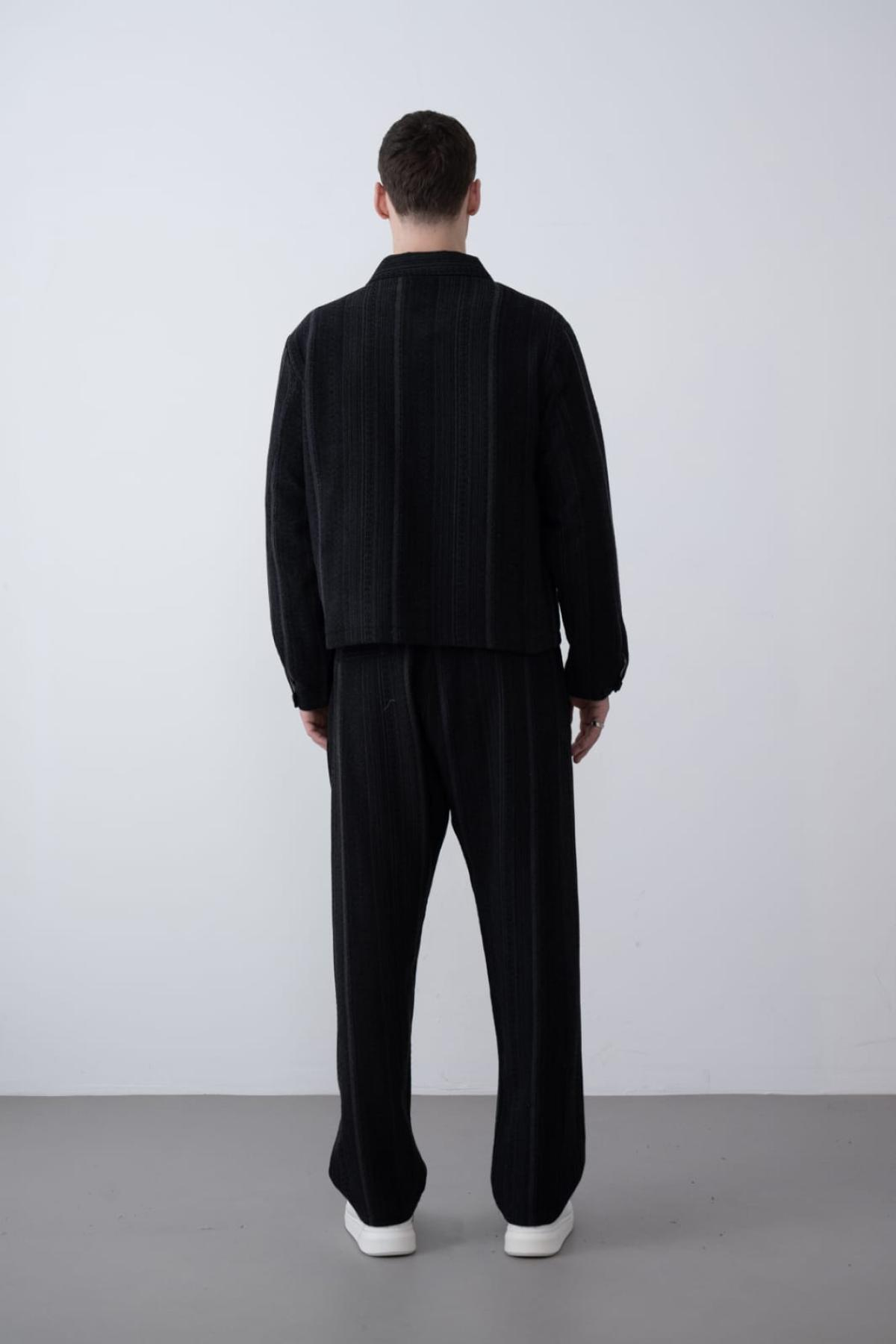 Wholesale Men Black Pants 738249