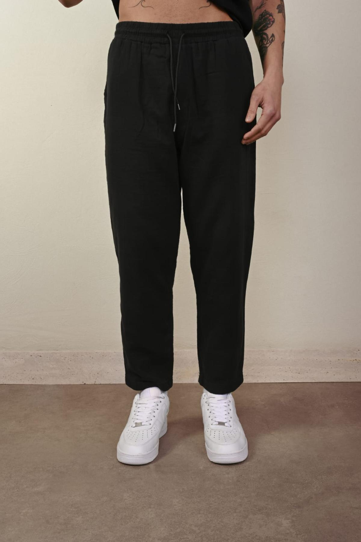 Wholesale Men Black Pants 738925