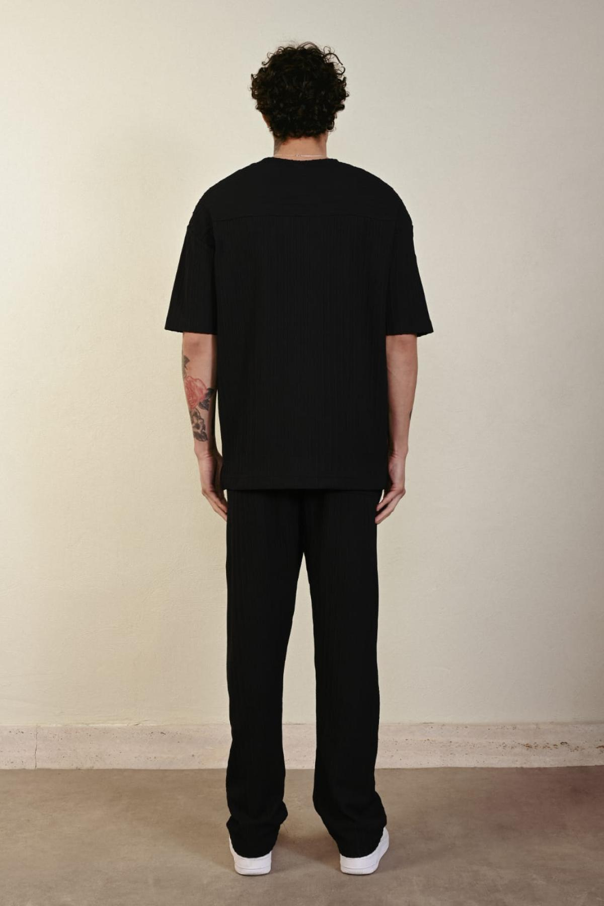 Wholesale Men Black Pants 738352