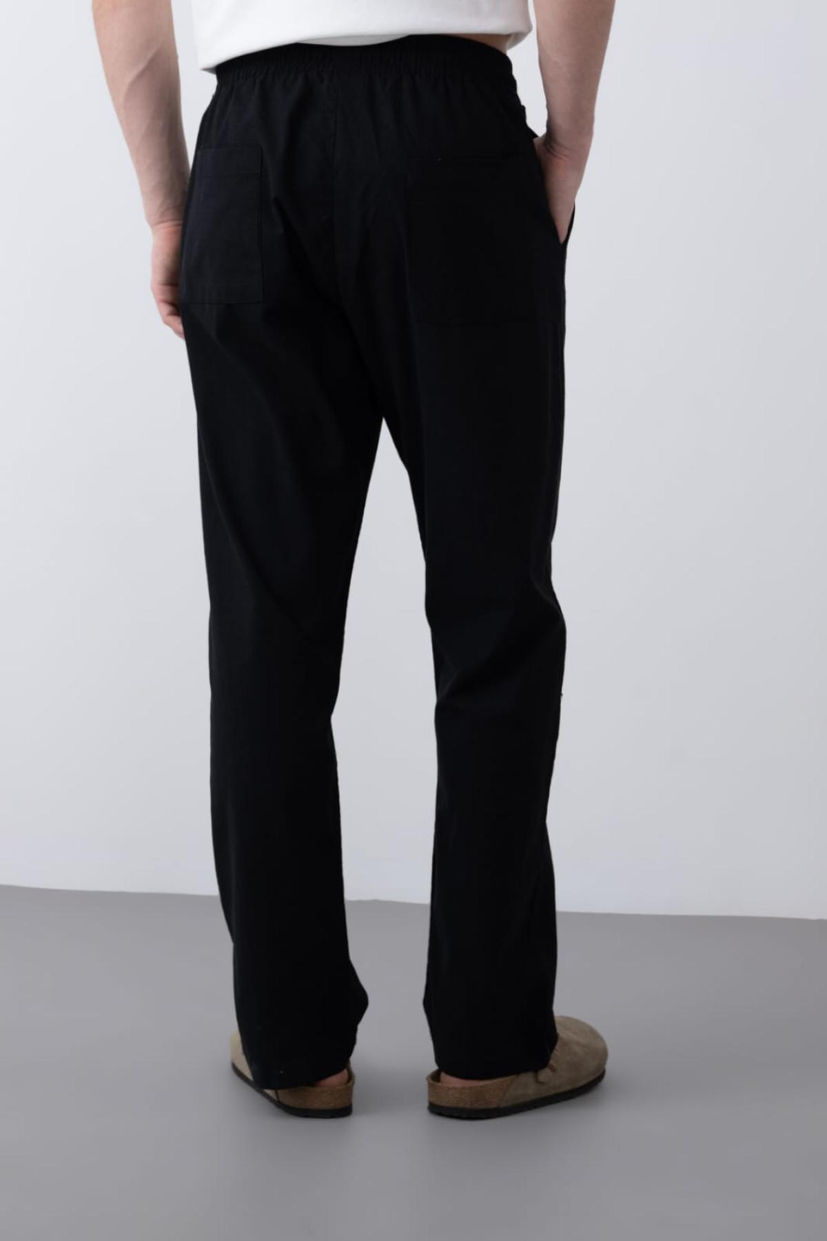 Wholesale Men Black Pants 738315