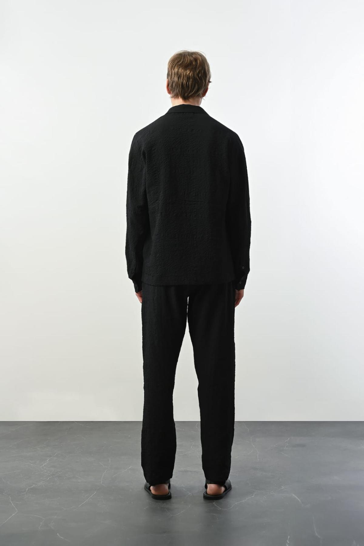 Wholesale Men Black Pants 738981