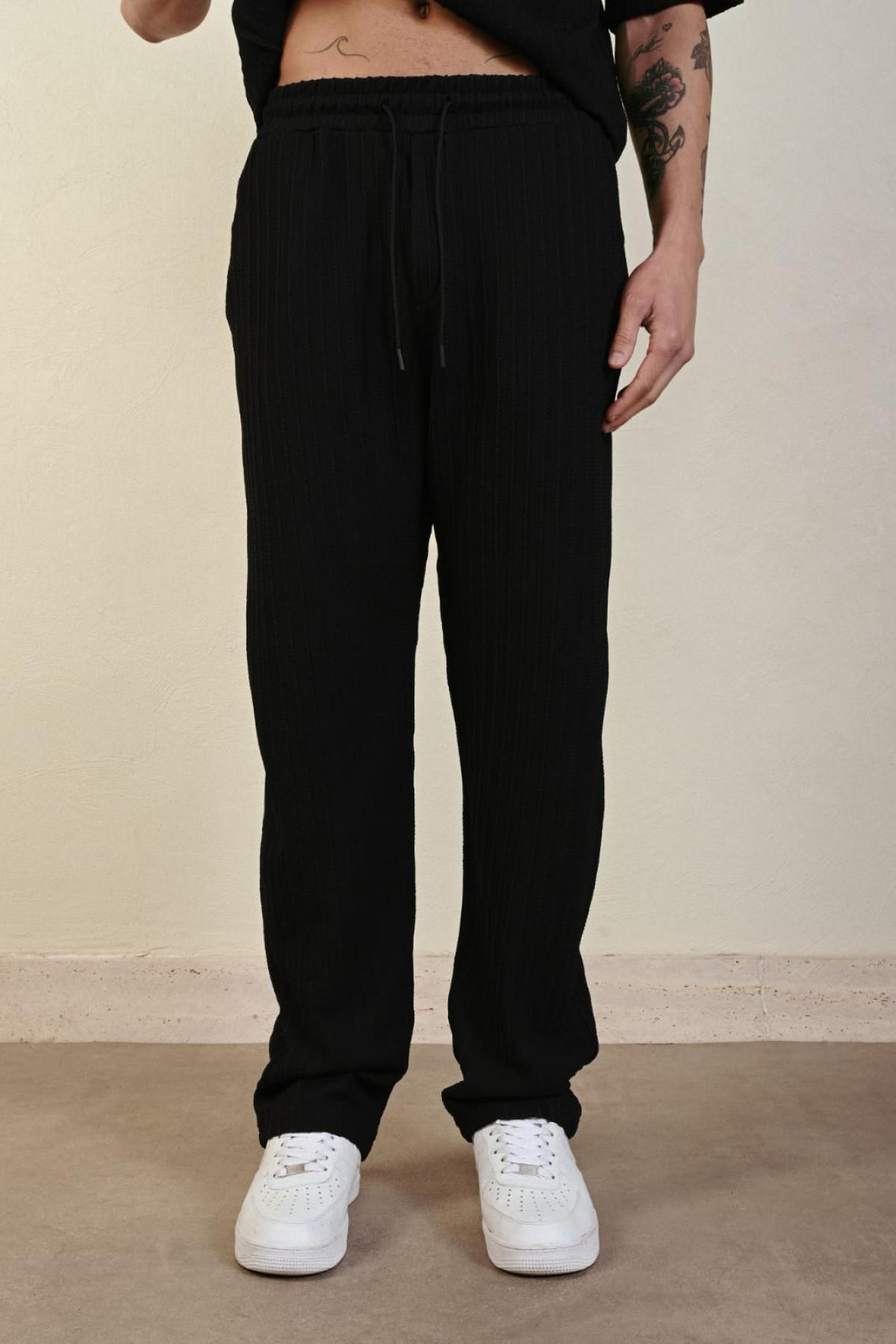 Wholesale Men Black Pants 738352