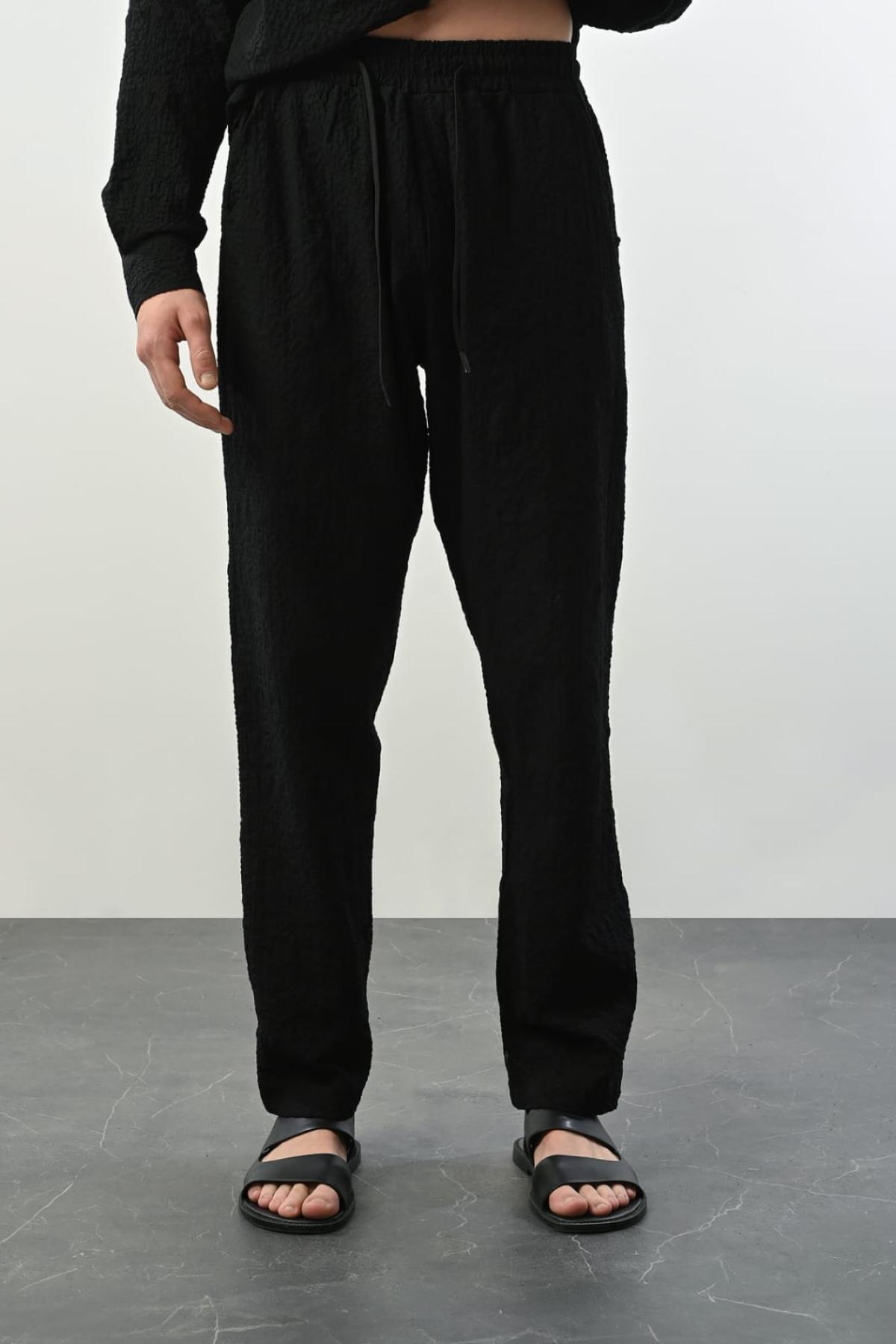 Wholesale Men Black Pants 738981