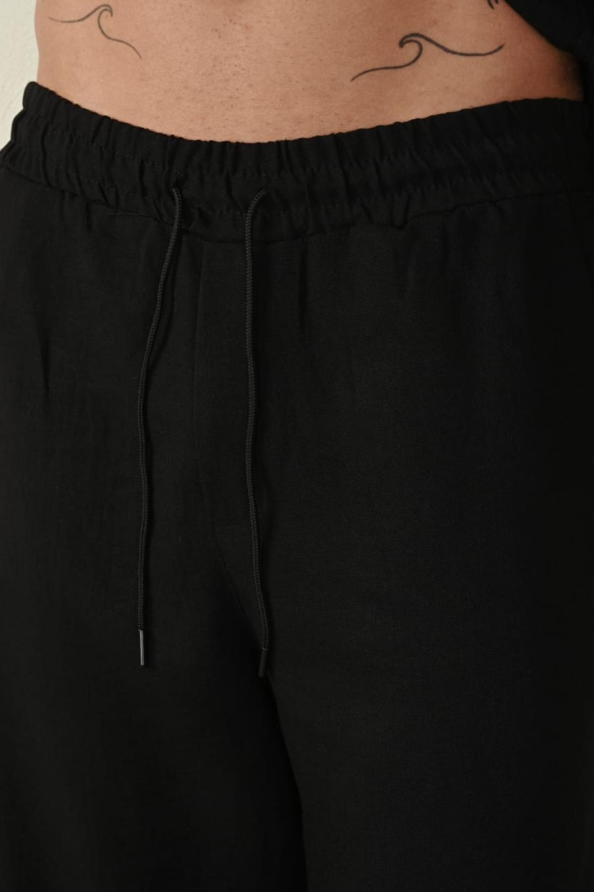 Wholesale Men Black Pants 738987
