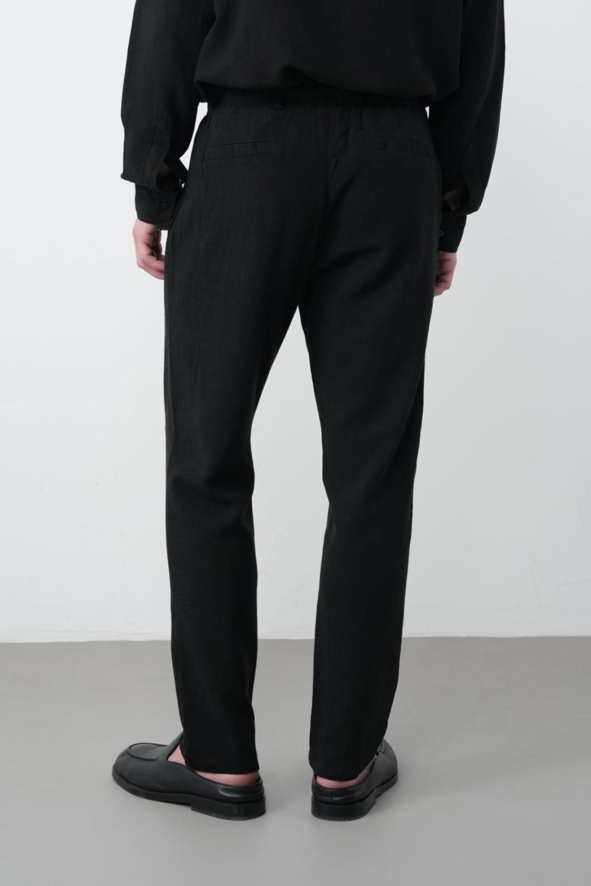 Wholesale Men Black Pants 738208