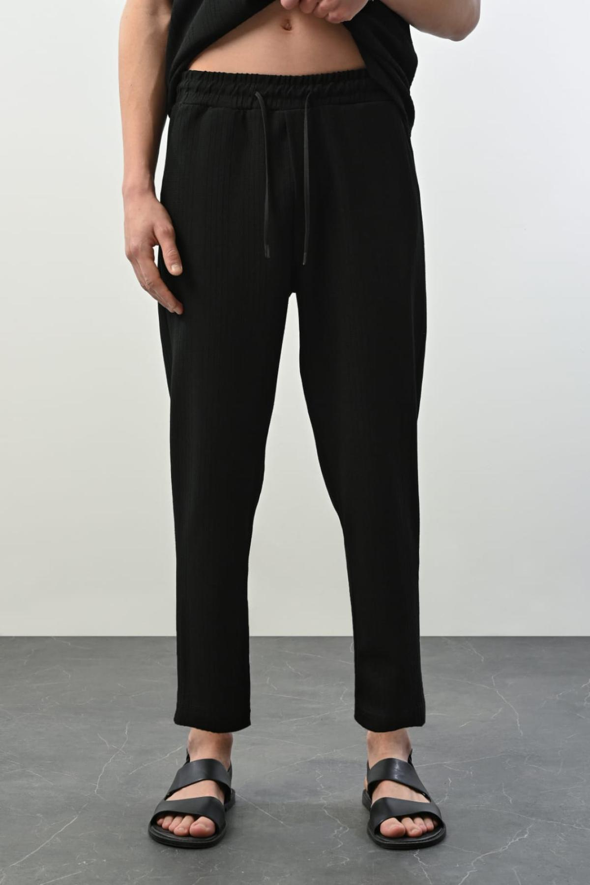 Wholesale Men Black Pants 739030