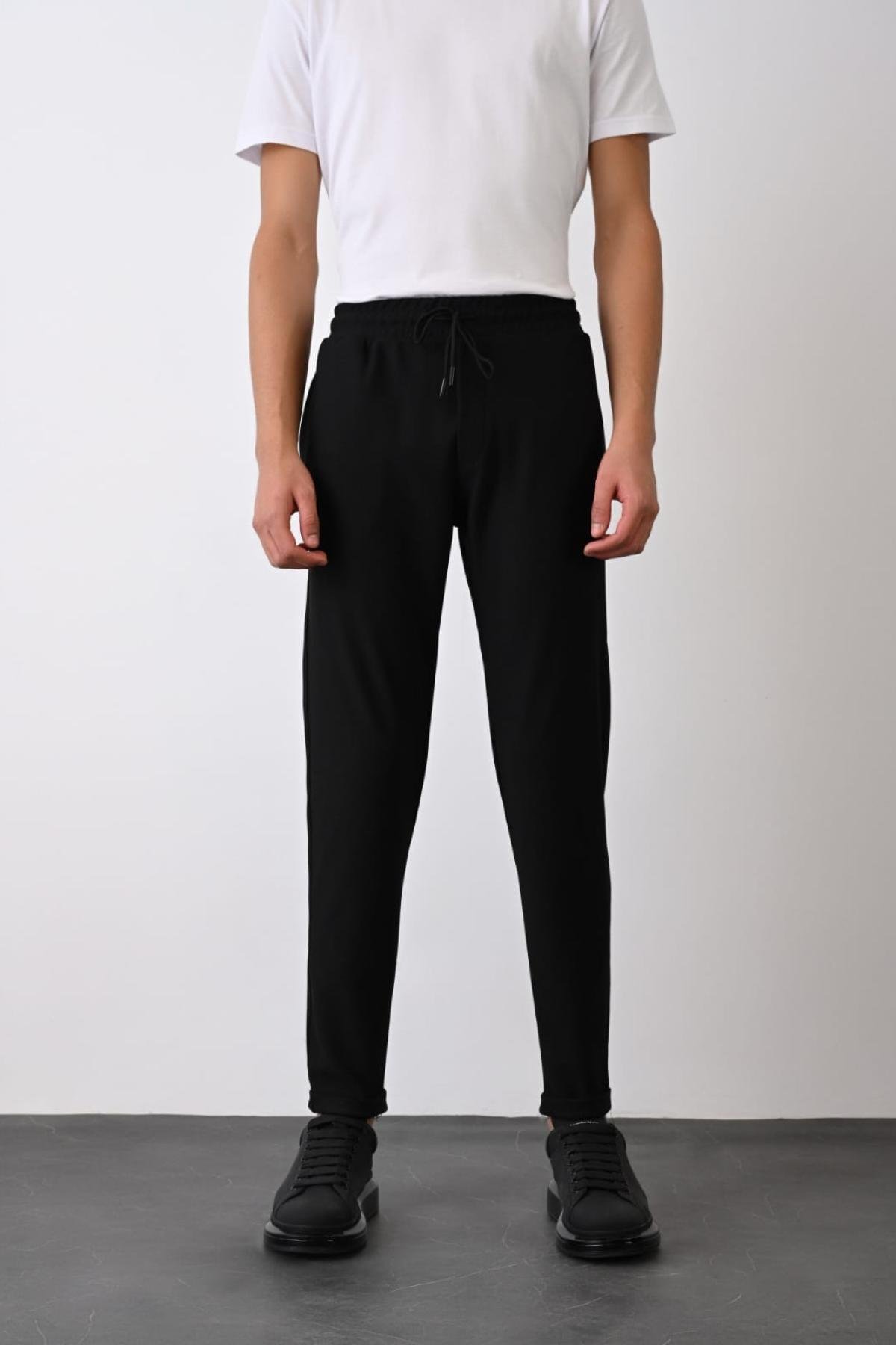Wholesale Men Black Pants 738604