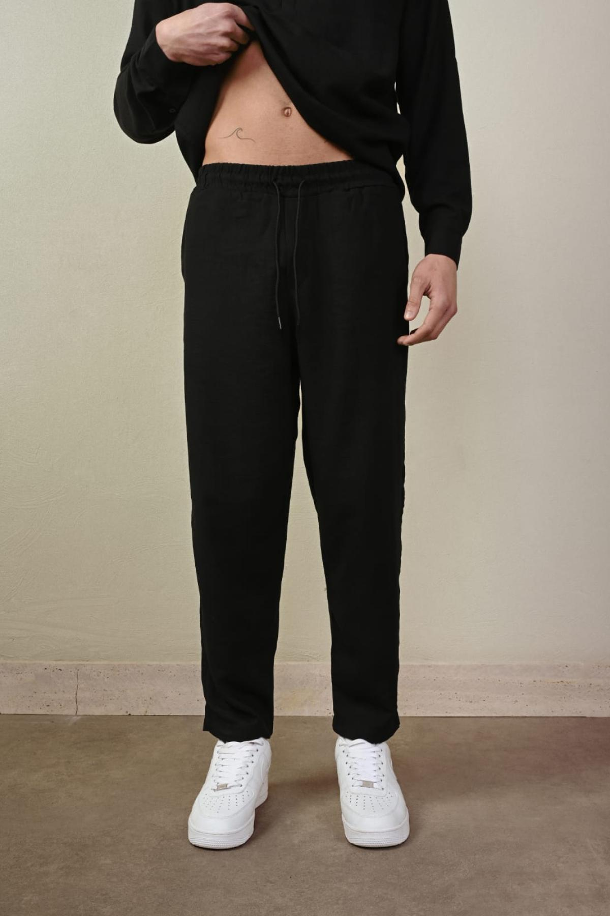 Wholesale Men Black Pants 738987