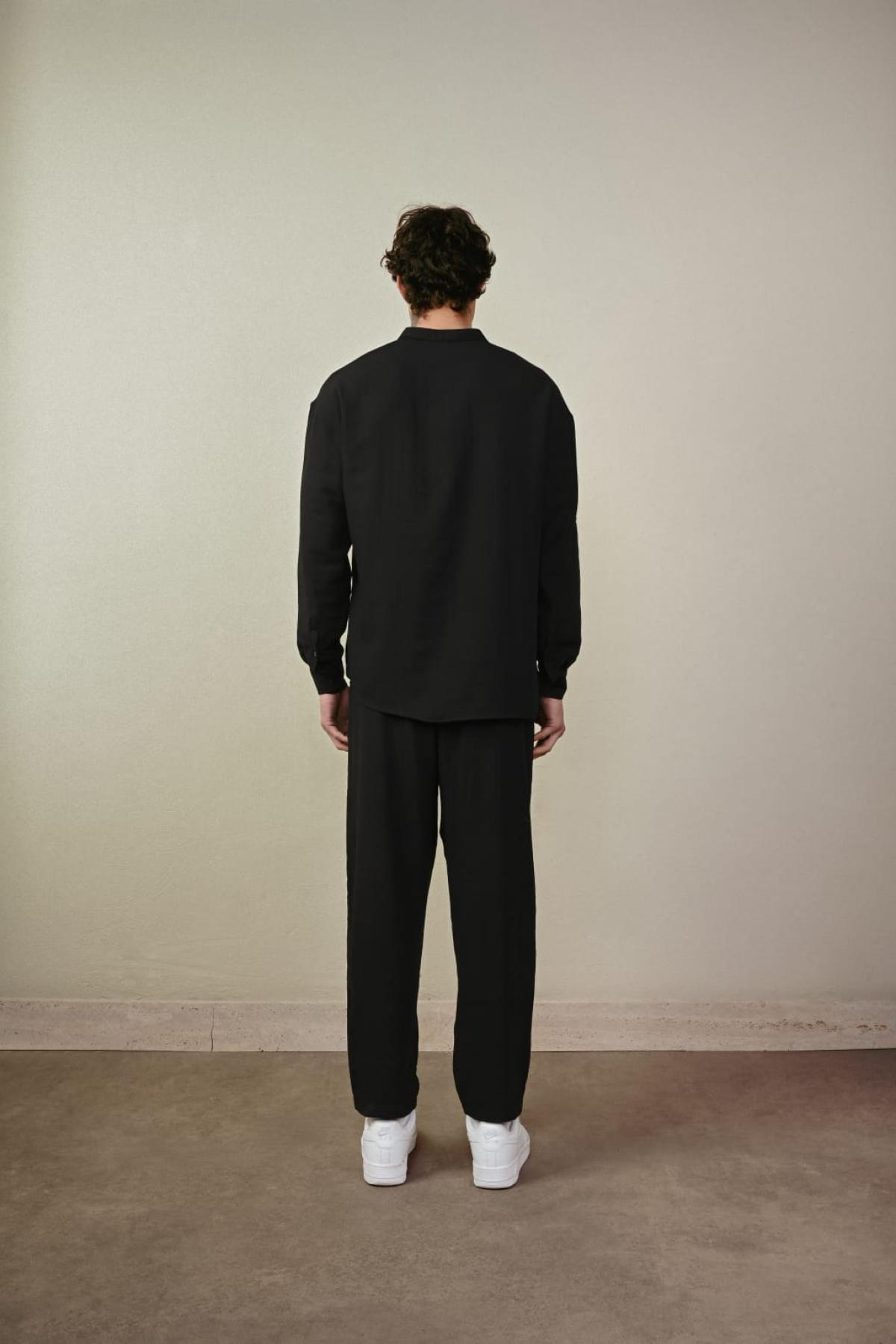 Wholesale Men Black Pants 738987