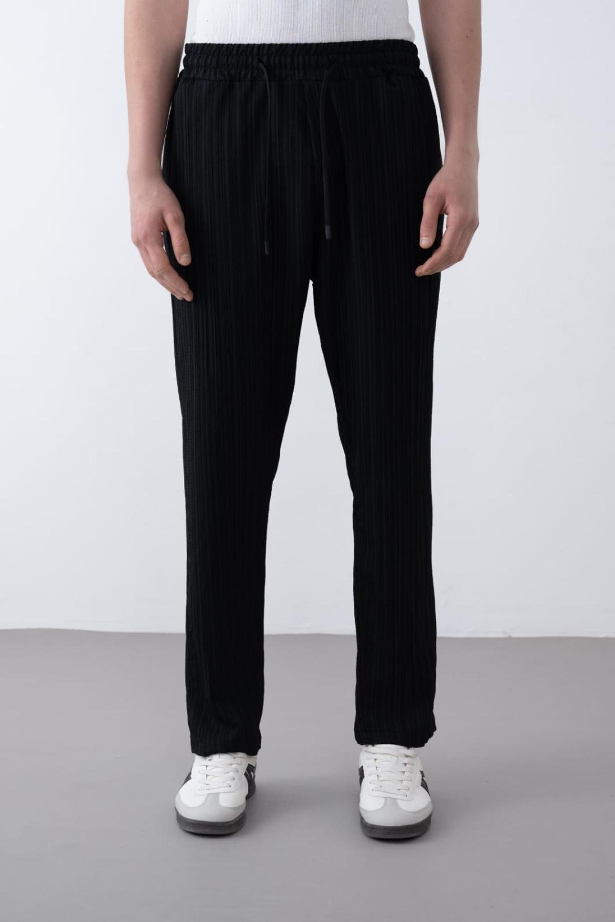 Wholesale Men Black Pants 738950
