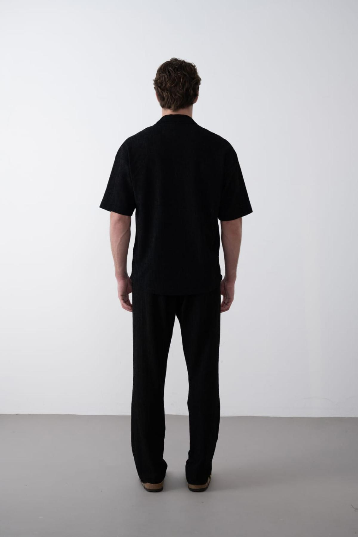 Wholesale Men Black Pants 738595