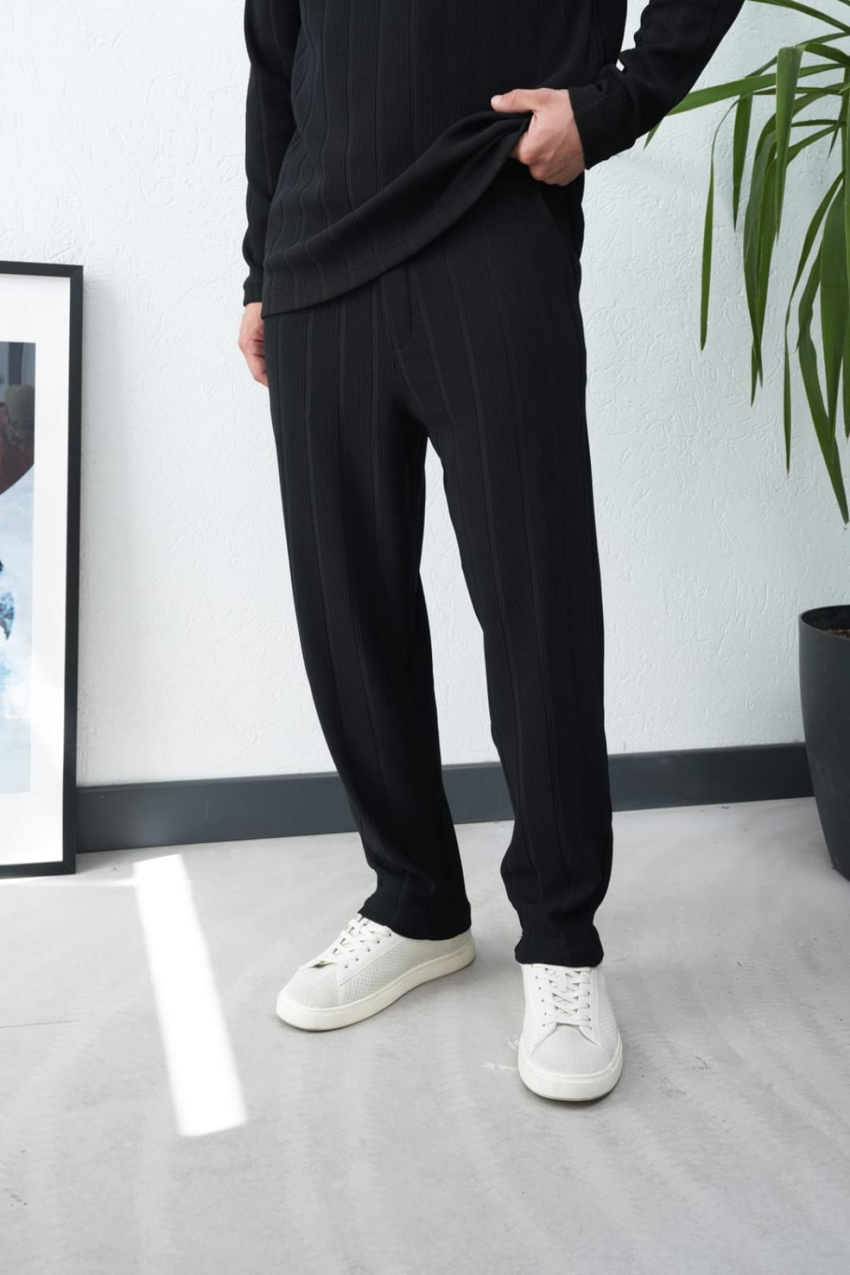 Wholesale Men Black Pants 738262