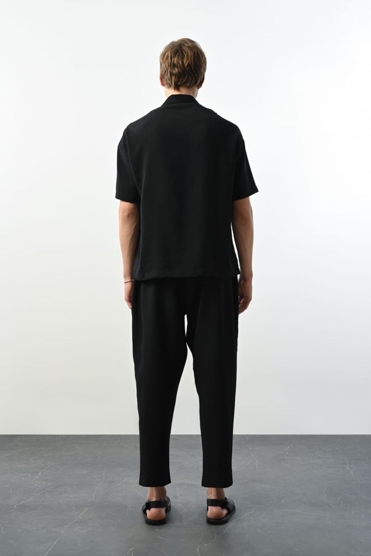 Wholesale Men Black Pants 738600