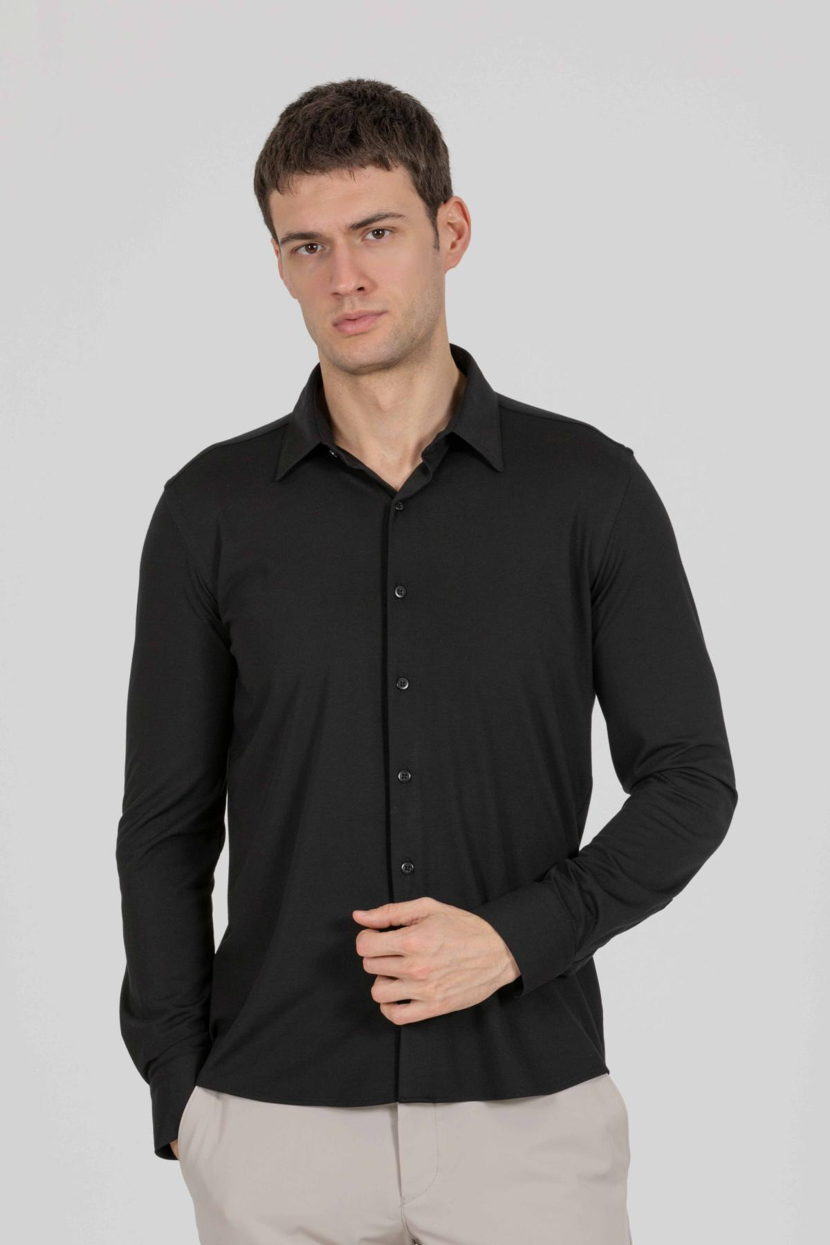Wholesale Men Black Shirt 733131