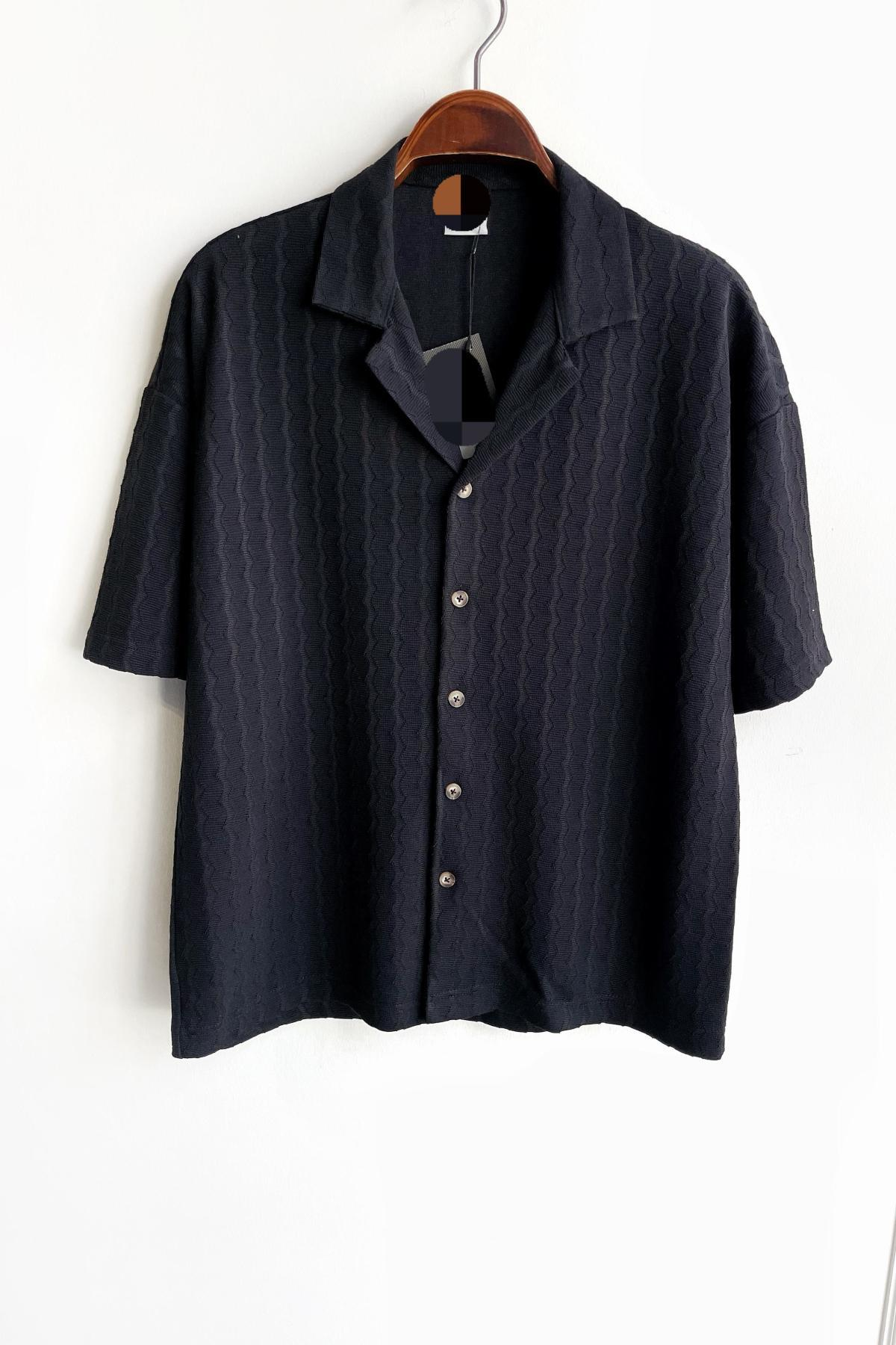 Wholesale Men Black Shirt 730302