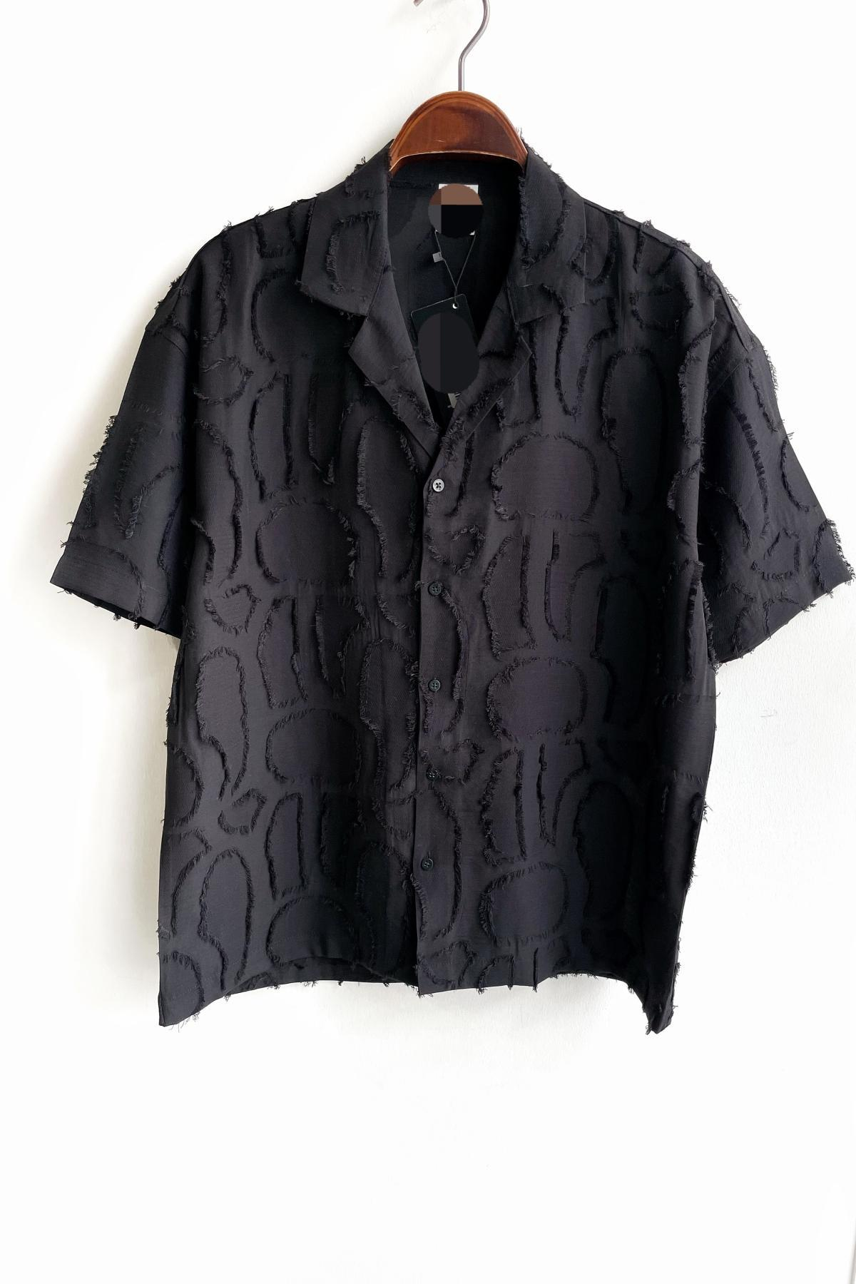 Wholesale Men Black Shirt 730293