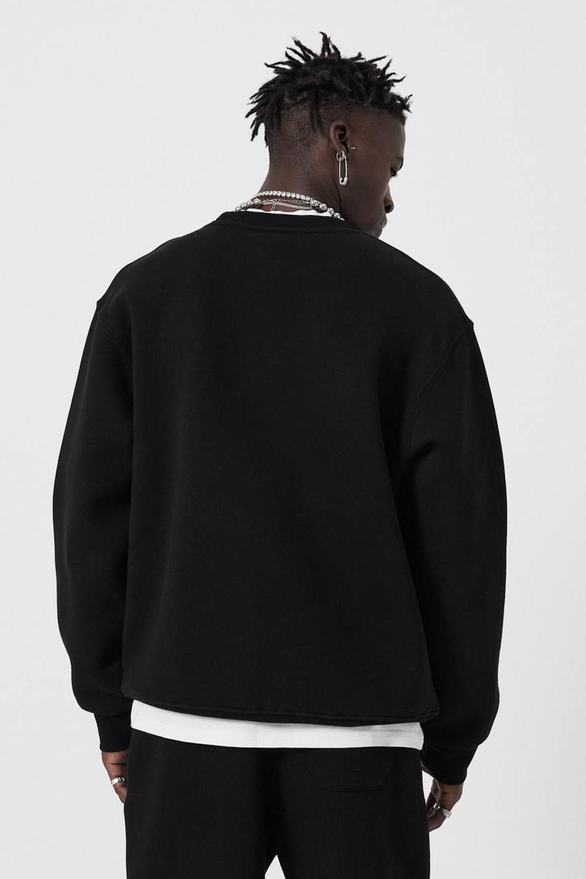 Wholesale Men Black Sweatshirt 739204