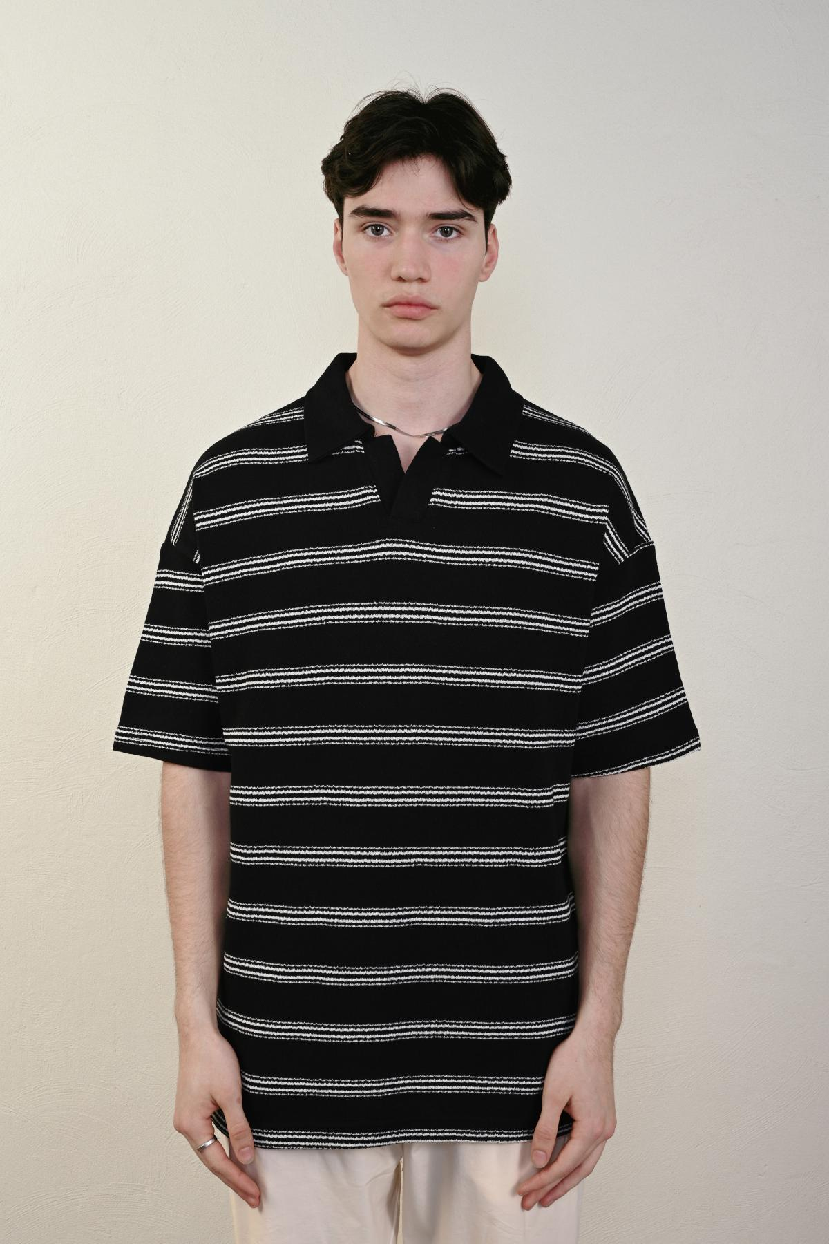 Wholesale Men Black T-shirt 721622