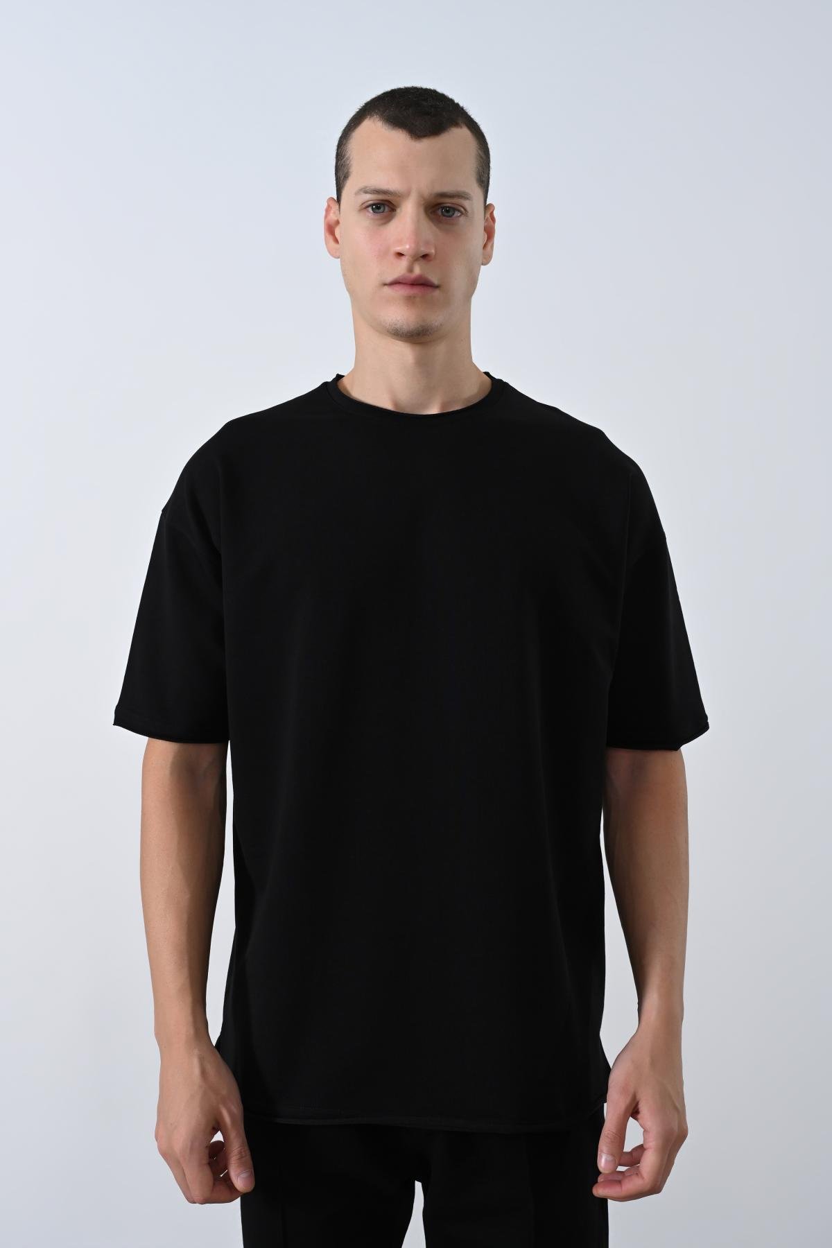 Wholesale Men Black T-shirt 721418