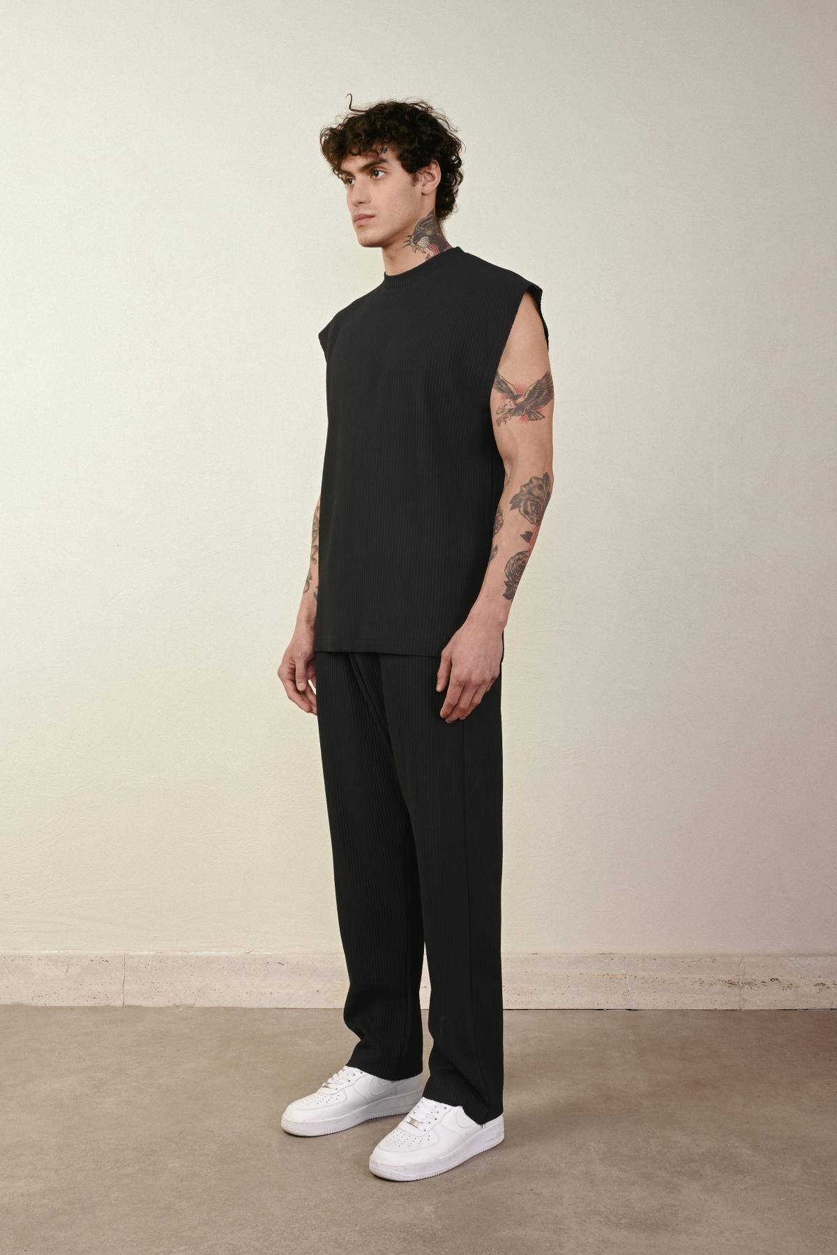 Wholesale Men Black T-shirt 721344