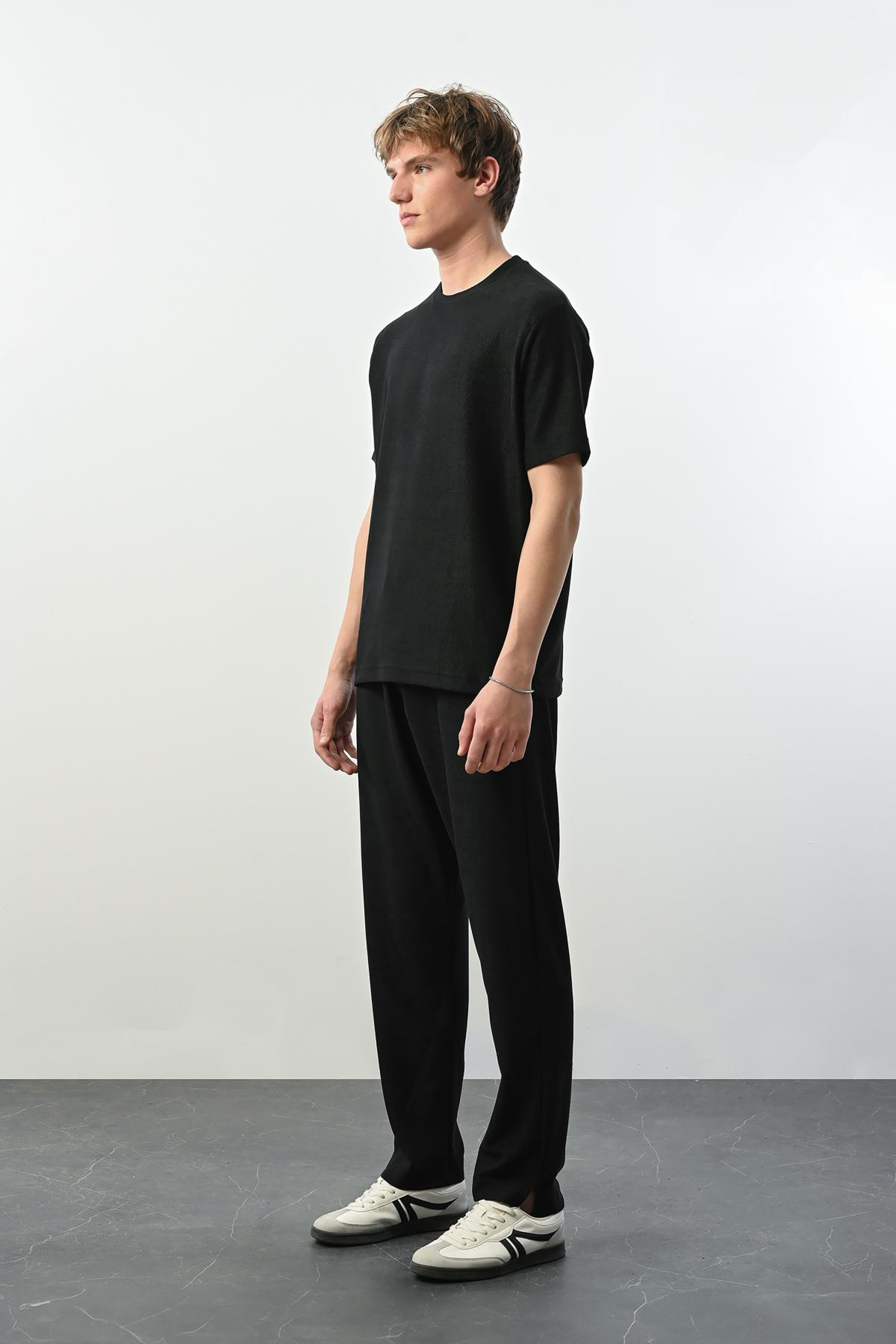 Wholesale Men Black T-shirt 721218