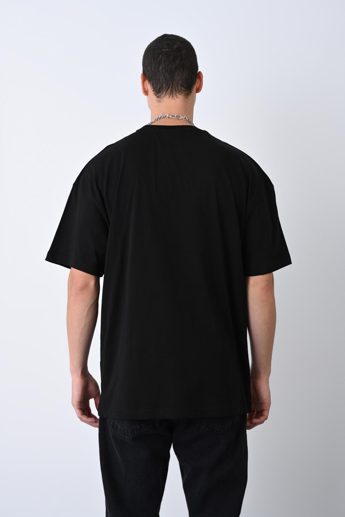Wholesale Men Black T-shirt 721193