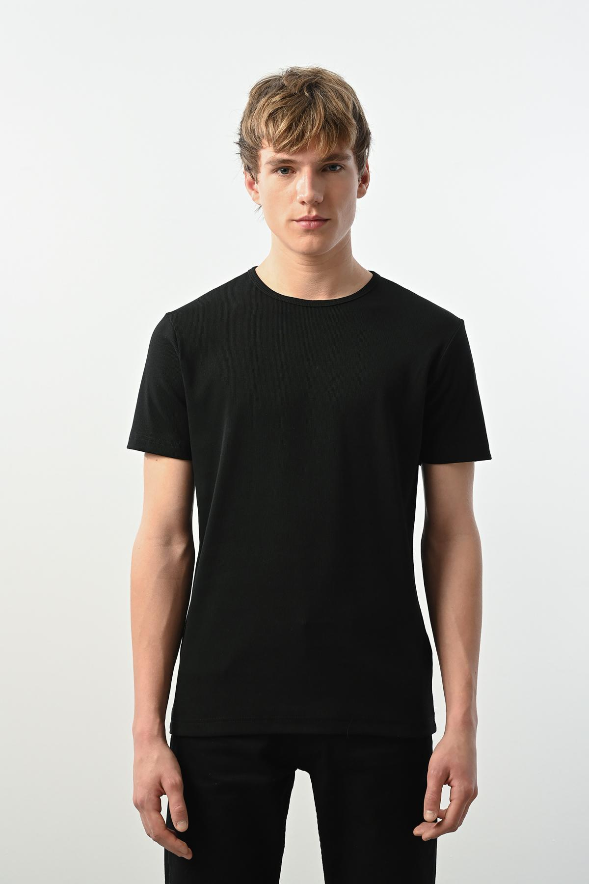 Wholesale Men Black T-shirt 721369